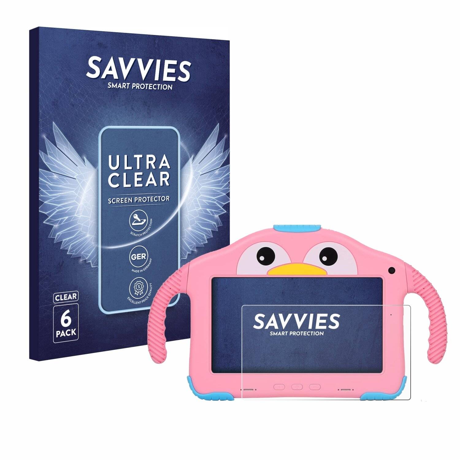 6x Savvies Displayschutz-Folie für okulaku KIDS03-Pro03