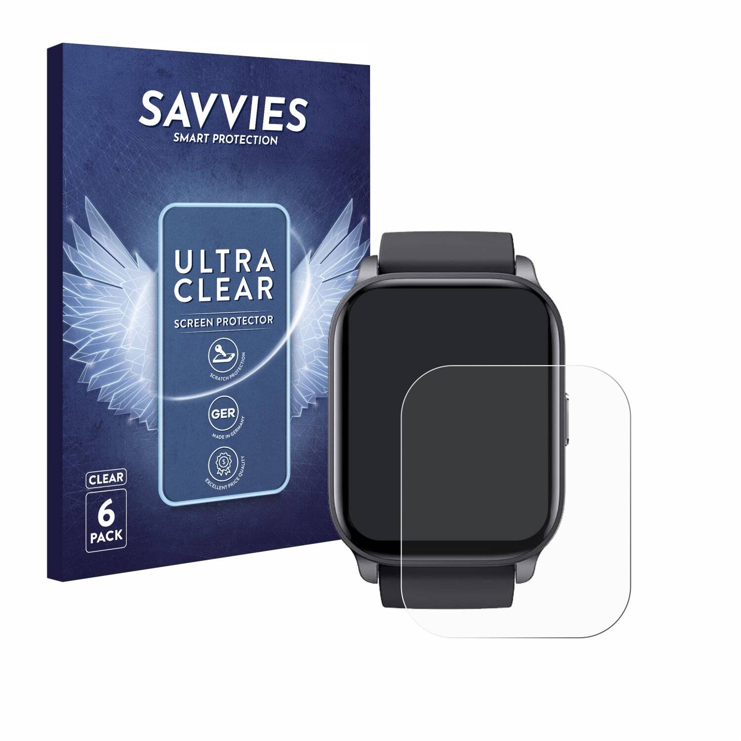 6x Savvies Displayschutz-Folie für Toobur
