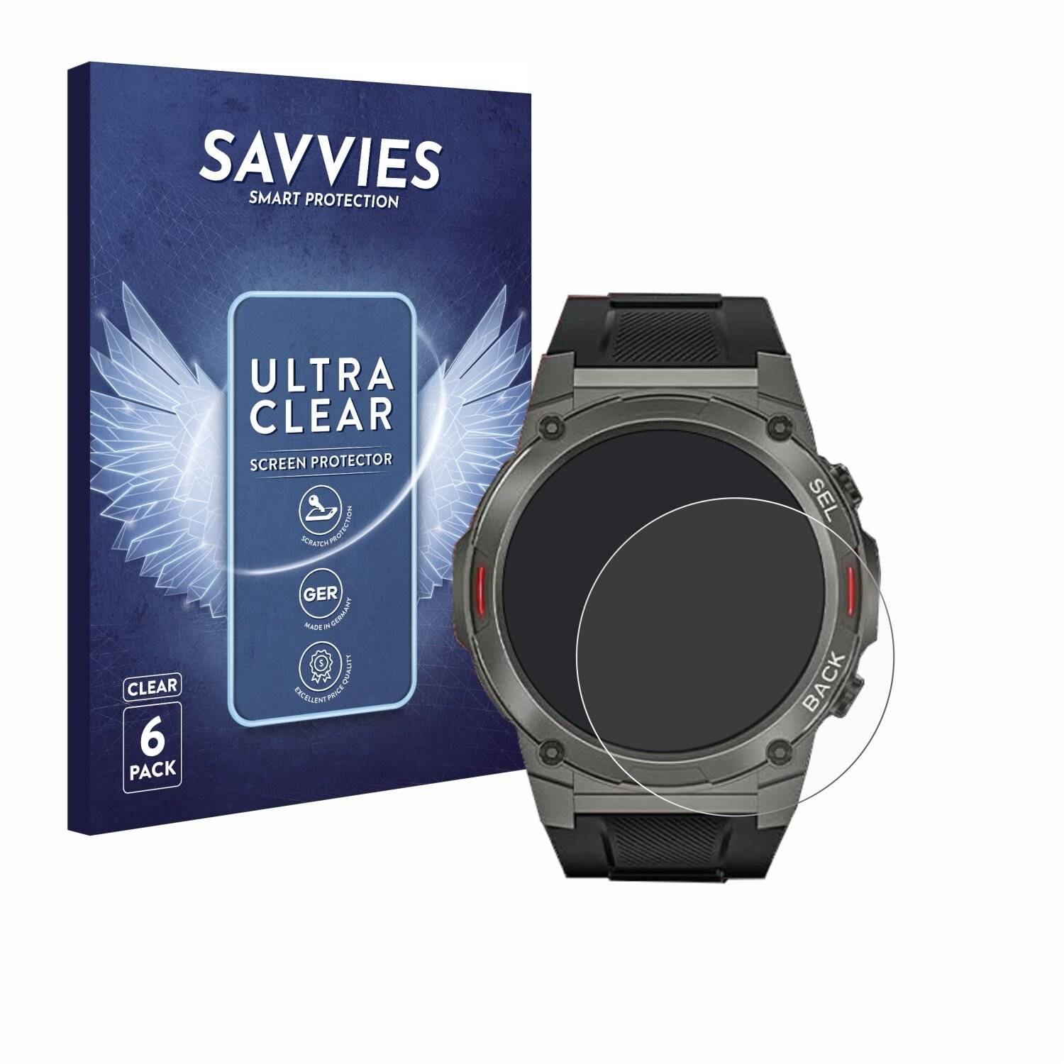 6x Savvies Displayschutz-Folie für Oukitel BT50