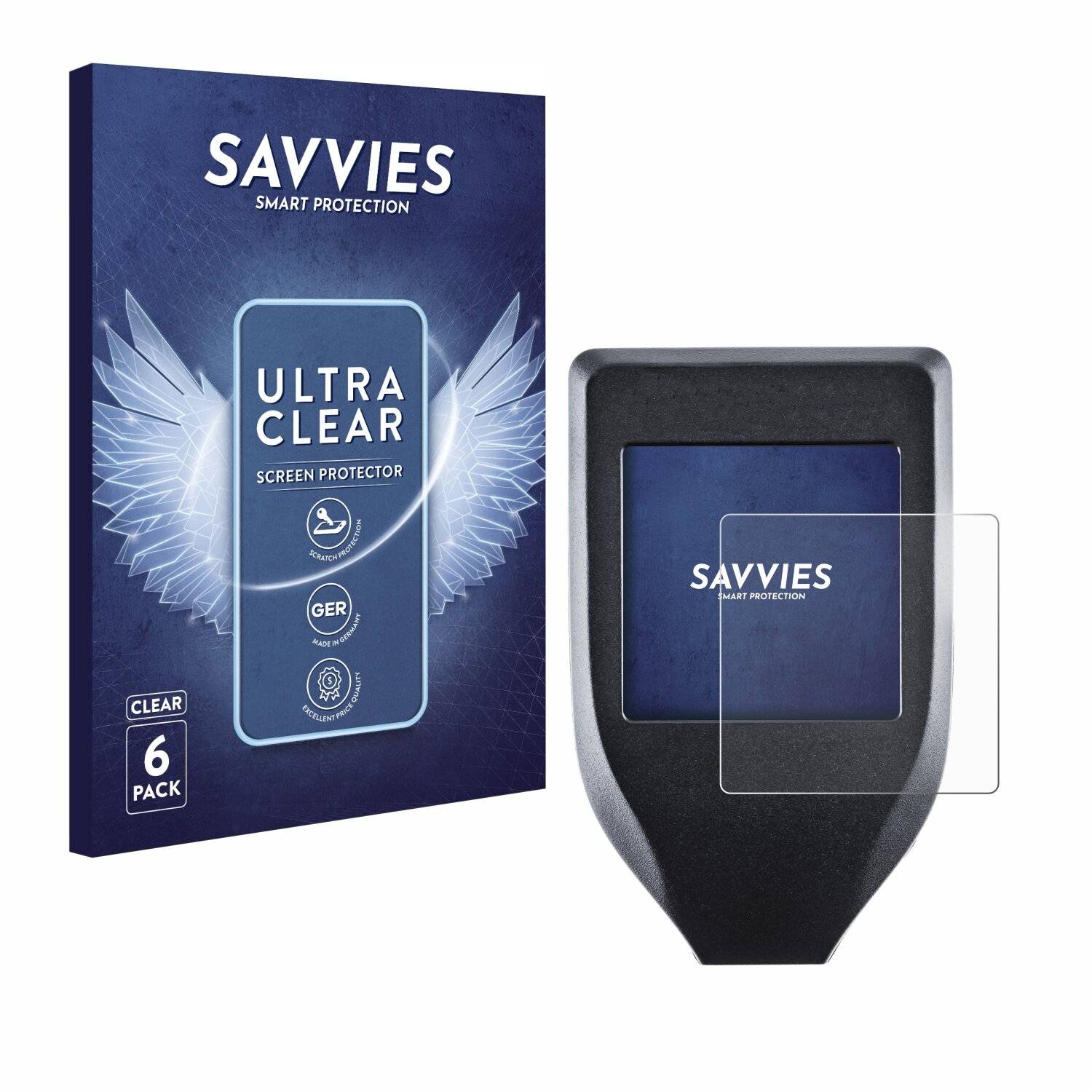 6x Savvies Displayschutz-Folie für Trezor Model