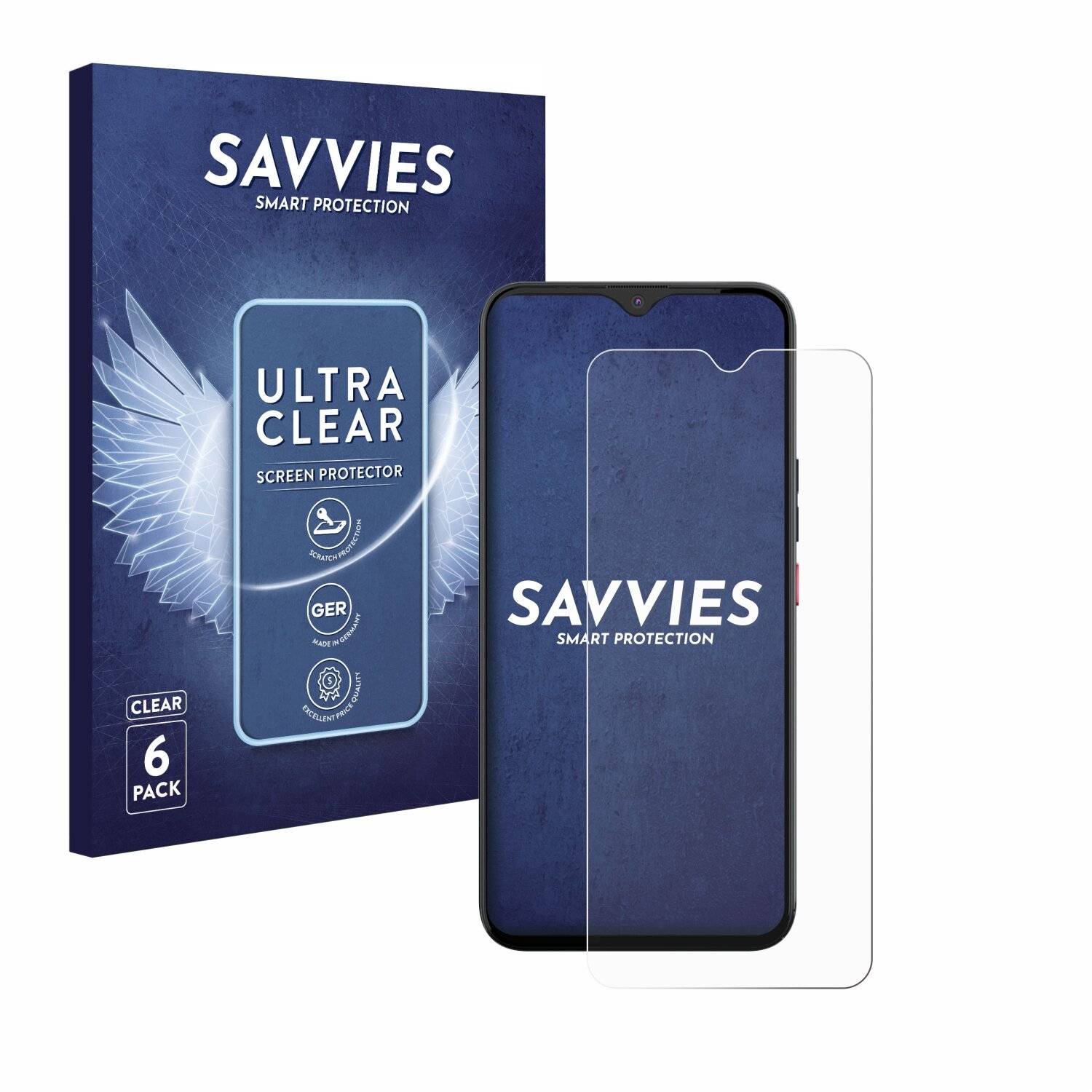 6x Savvies Displayschutz-Folie für Gigaset GS5 PRO