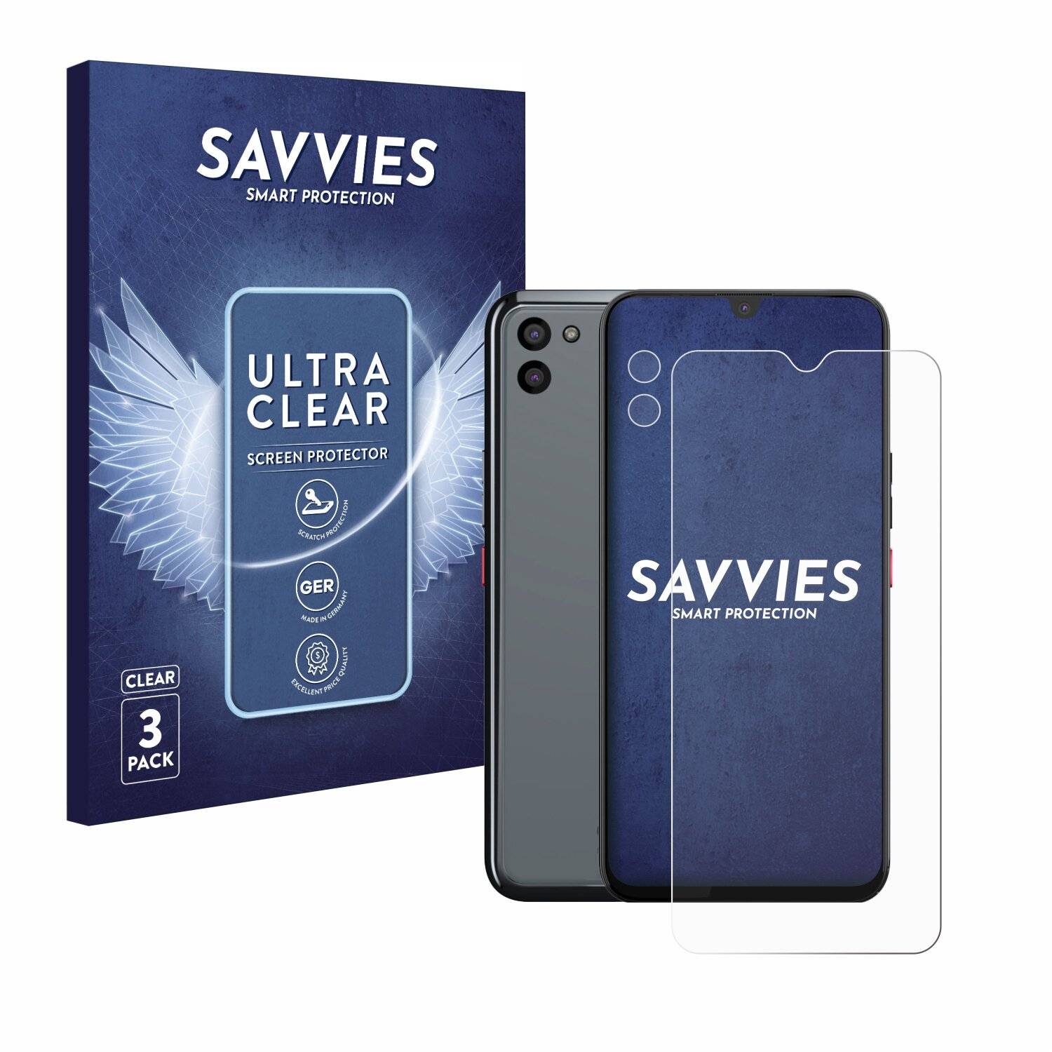 6x Savvies Displayschutz-Folie für Gigaset GS5 PRO SE