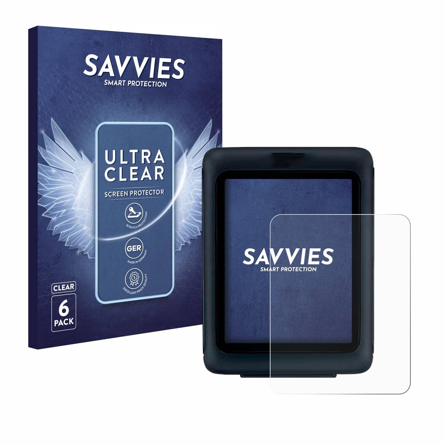 6x Savvies Displayschutz-Folie für Sigma BC 5.0
