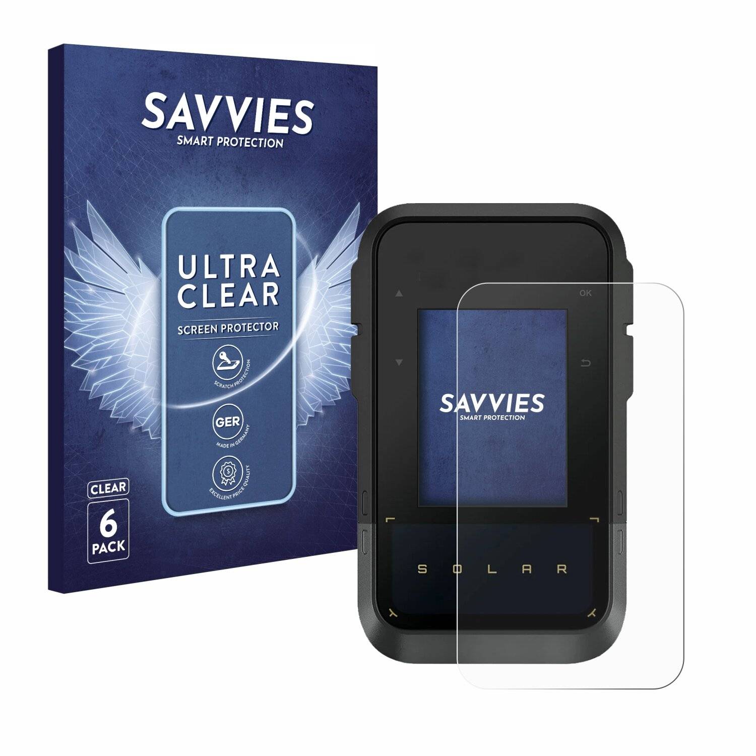 6x Savvies Displayschutz-Folie für Garmin eTrex