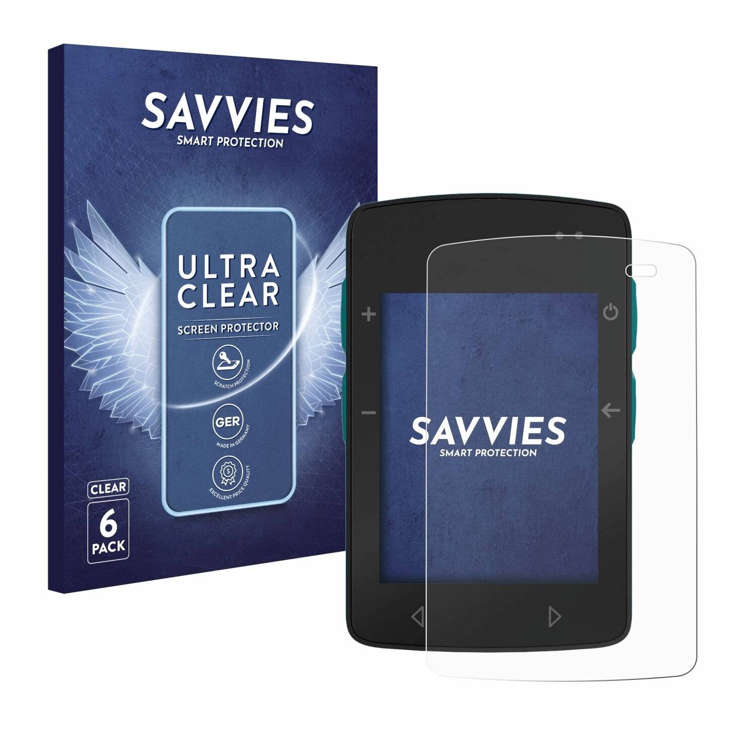 6x Savvies Displayschutz-Folie für TwoNav