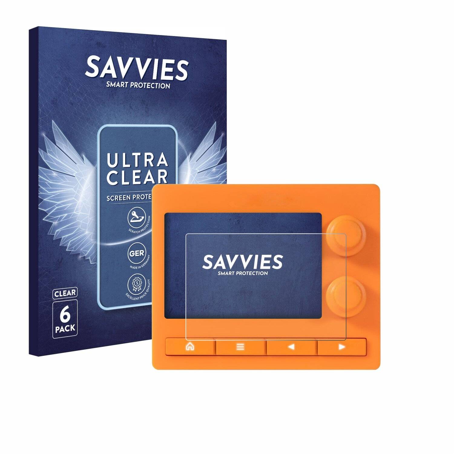 6x Savvies Displayschutz-Folie für 1010 Music Nanobox