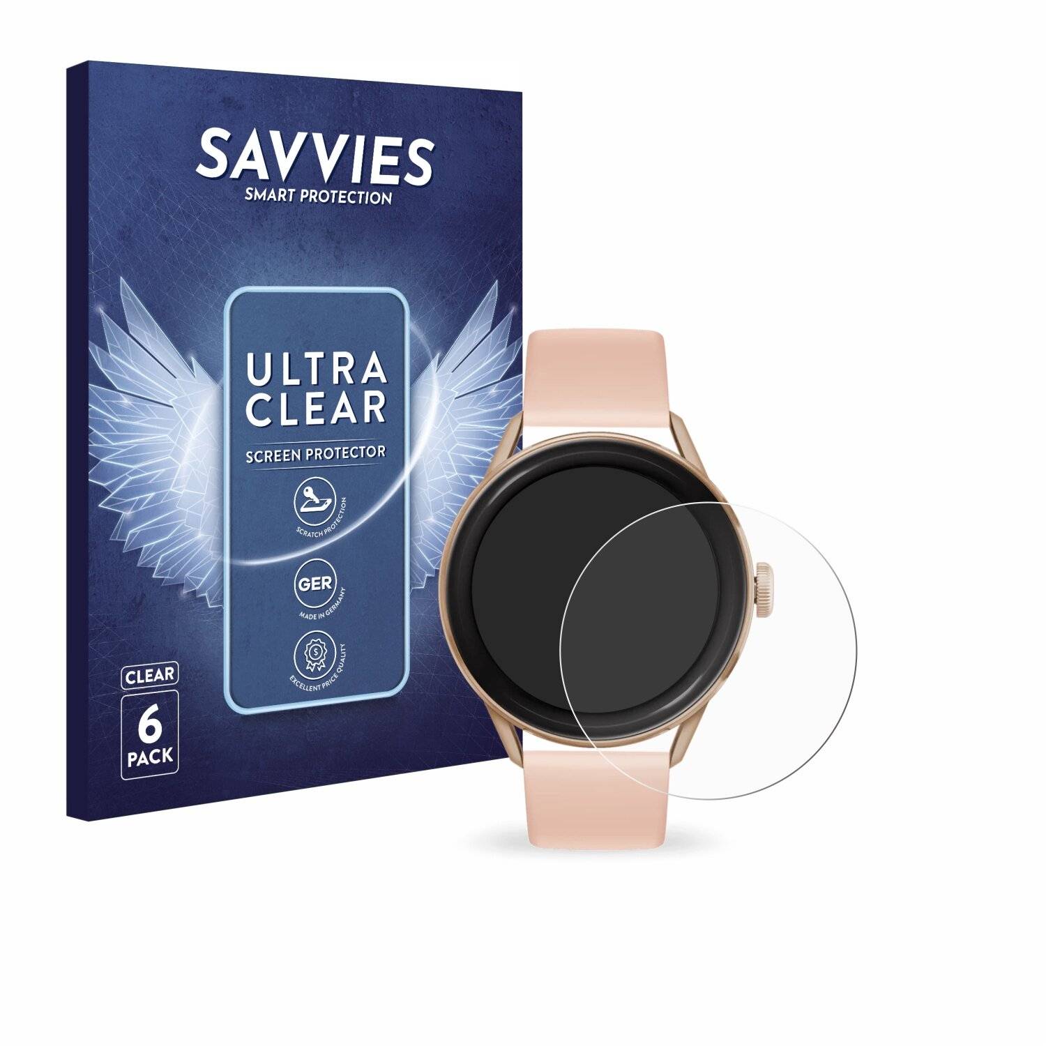 6x Savvies Displayschutz-Folie für Ice-Watch ICE smart 2.0 1.2