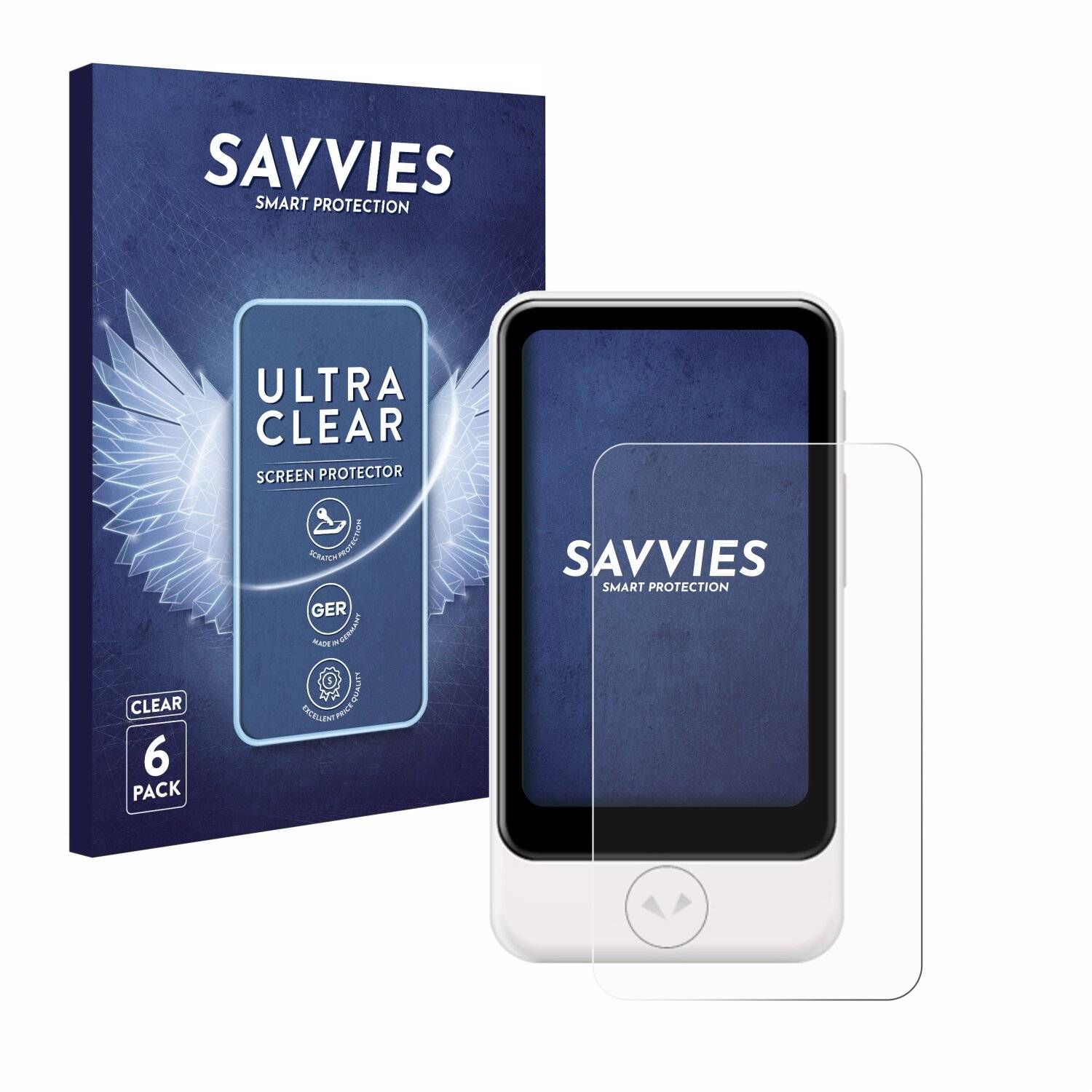 6x Savvies Displayschutz-Folie für Pocketalk