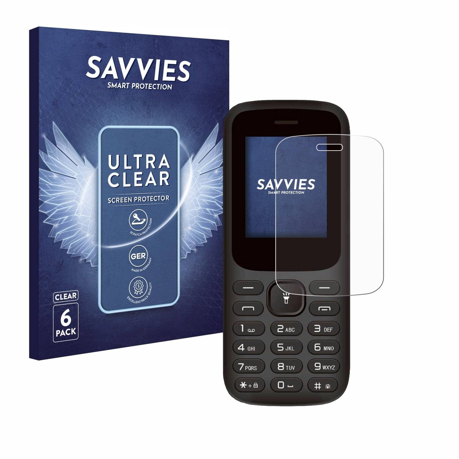 6x Savvies Displayschutz-Folie für MP myPhone
