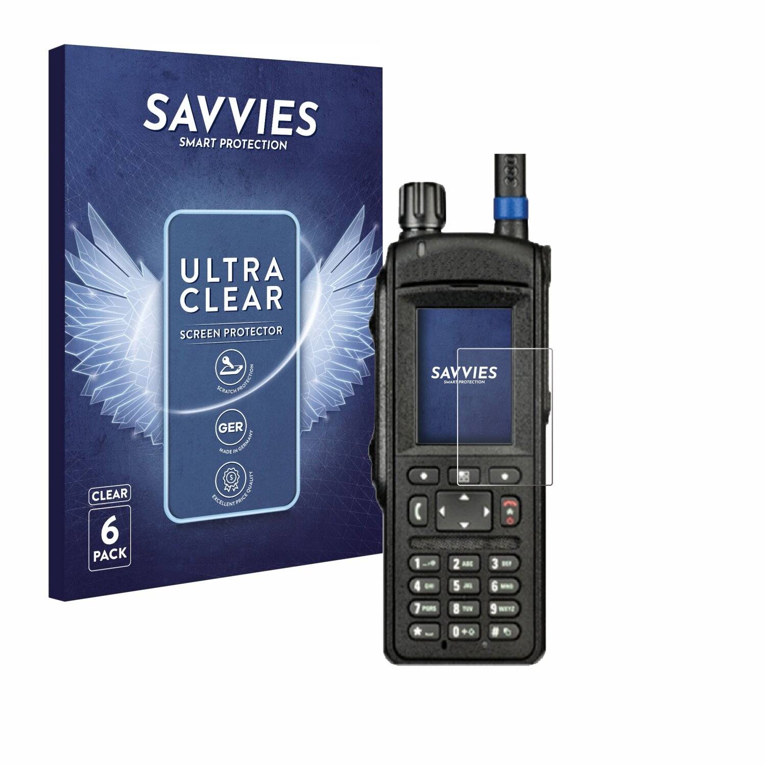 6x Savvies Displayschutz-Folie für Motorola