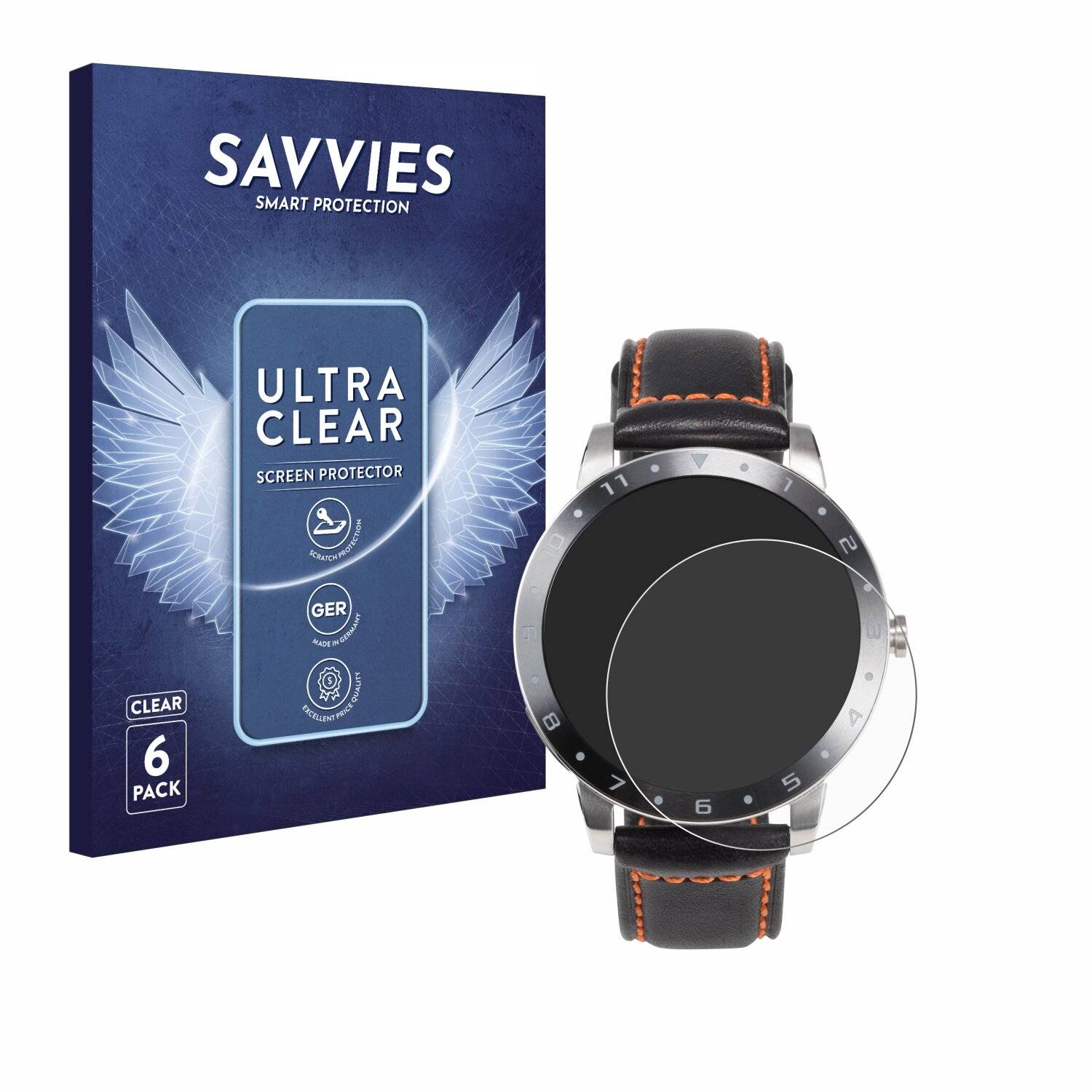 6x Savvies Displayschutz-Folie für ASUS VivoWatch