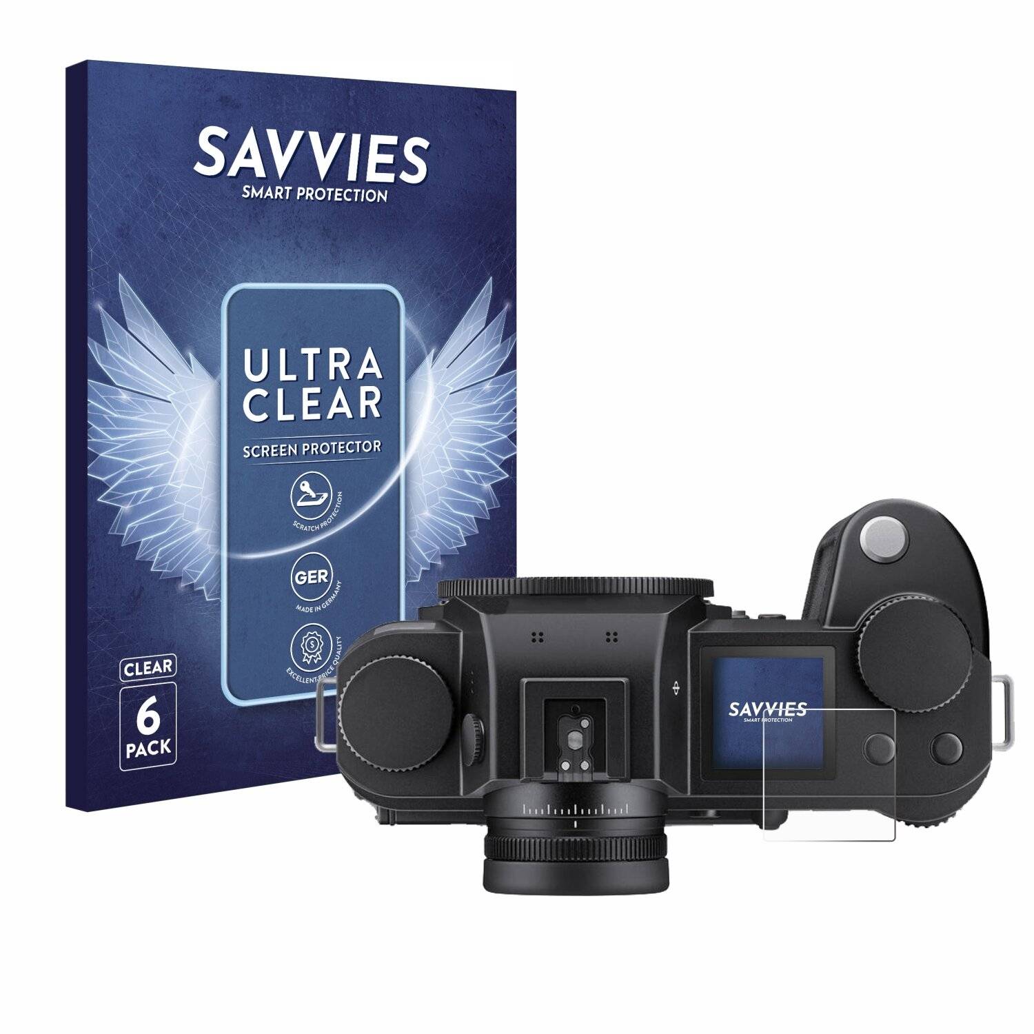 6x Savvies Displayschutz-Folie für Leica SL3