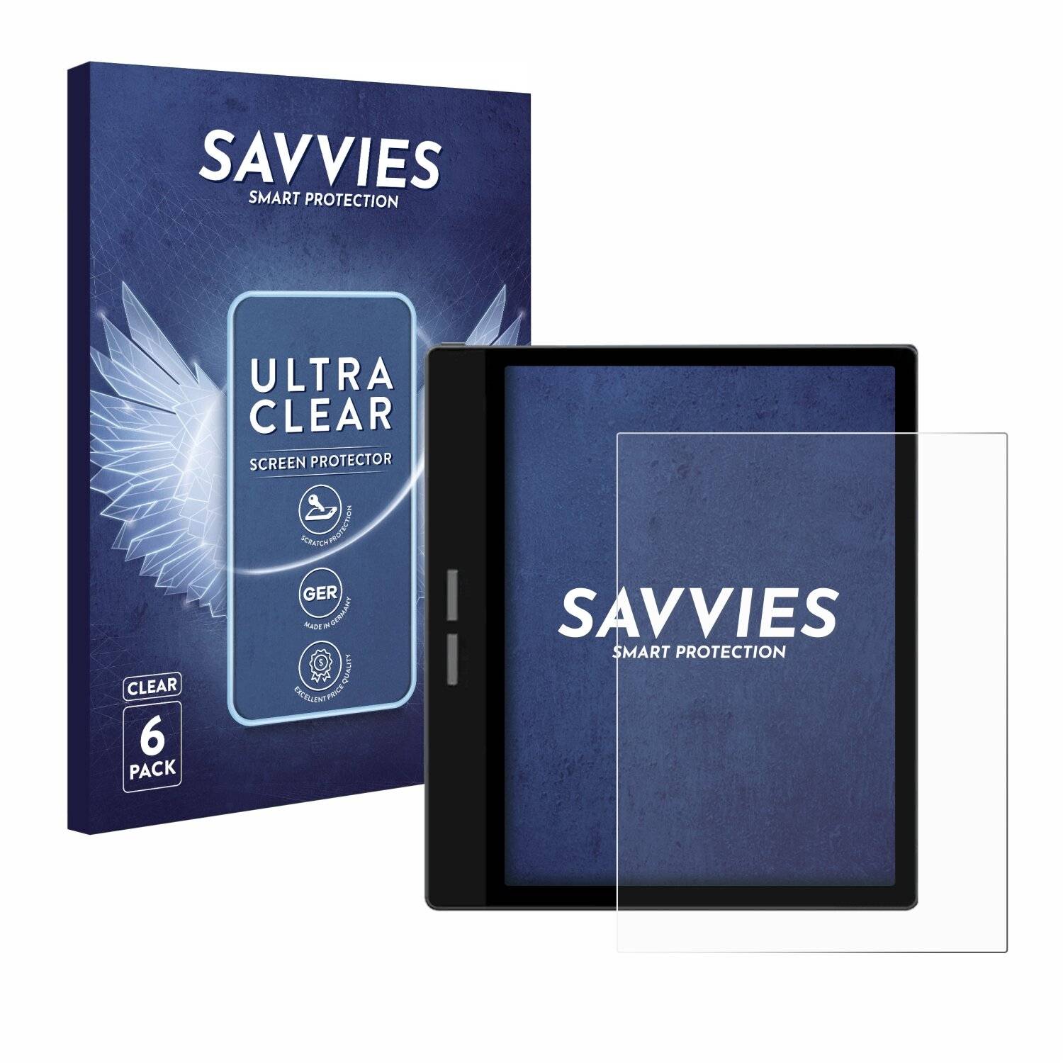 6x Savvies Displayschutz-Folie für Bigme