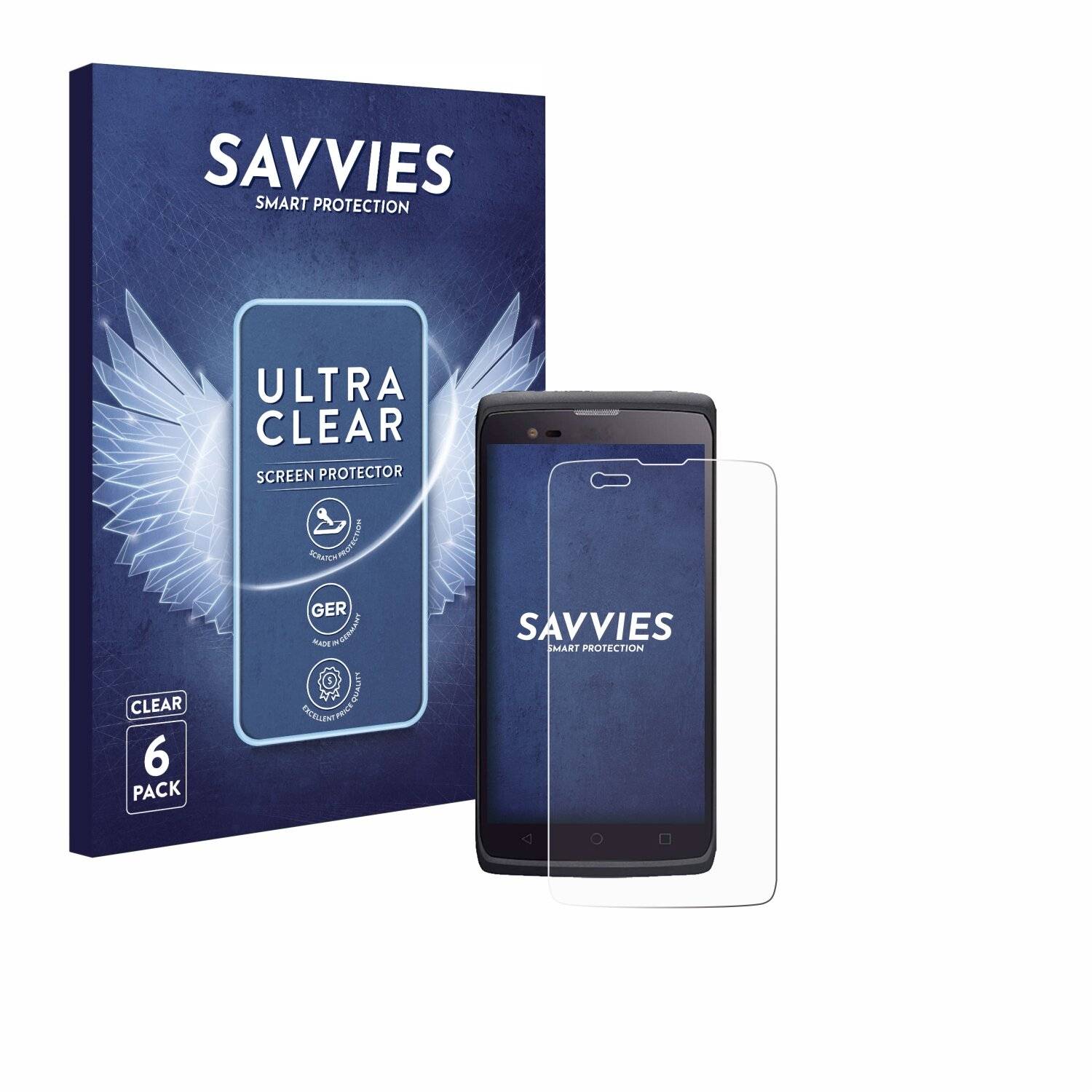 6x Savvies Displayschutz-Folie für Almex