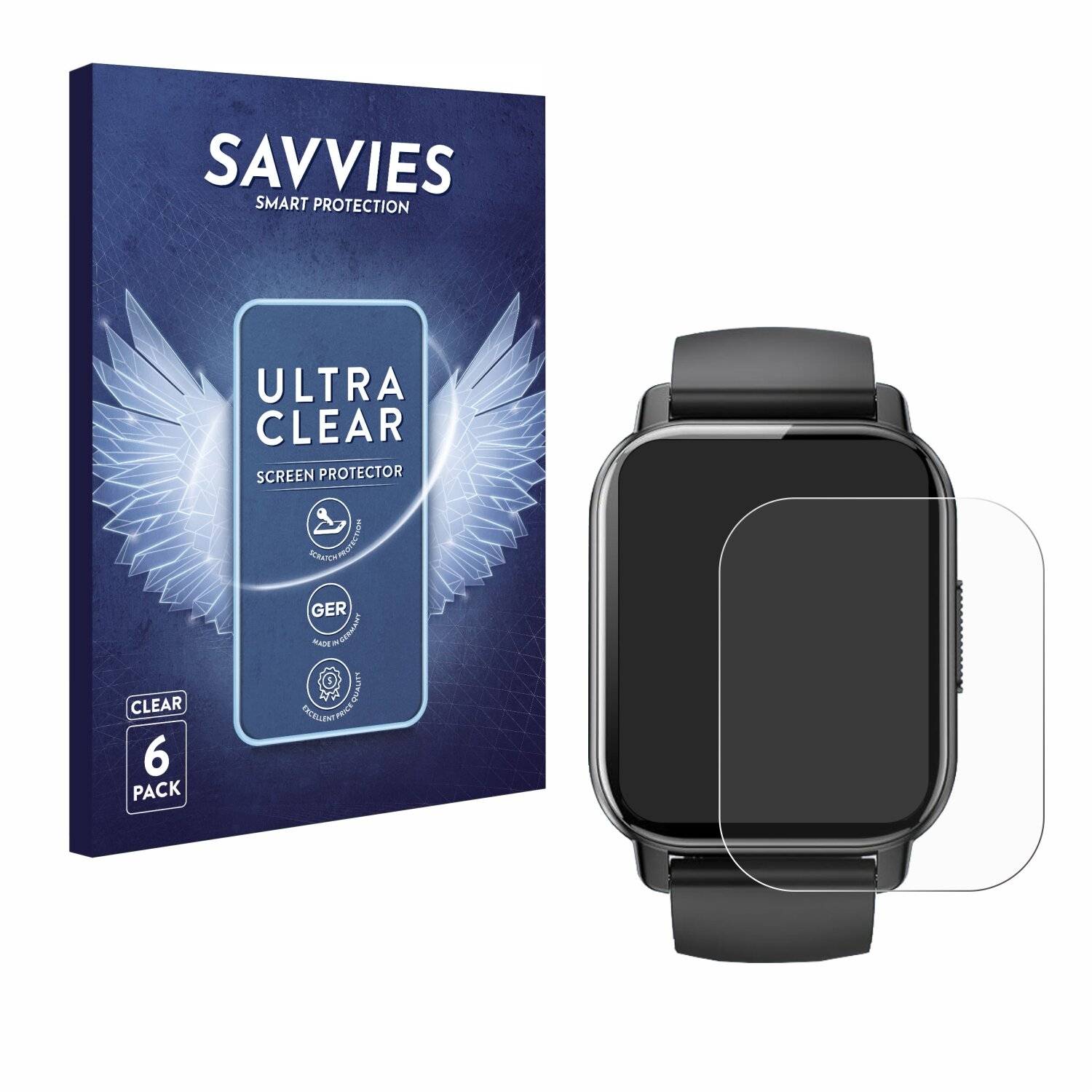 6x Savvies Displayschutz-Folie für WeurGhy Y6-Pro