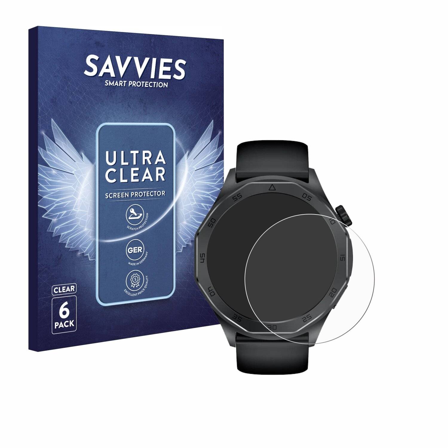 6x Savvies Displayschutz-Folie für Kardena Care Pro 4