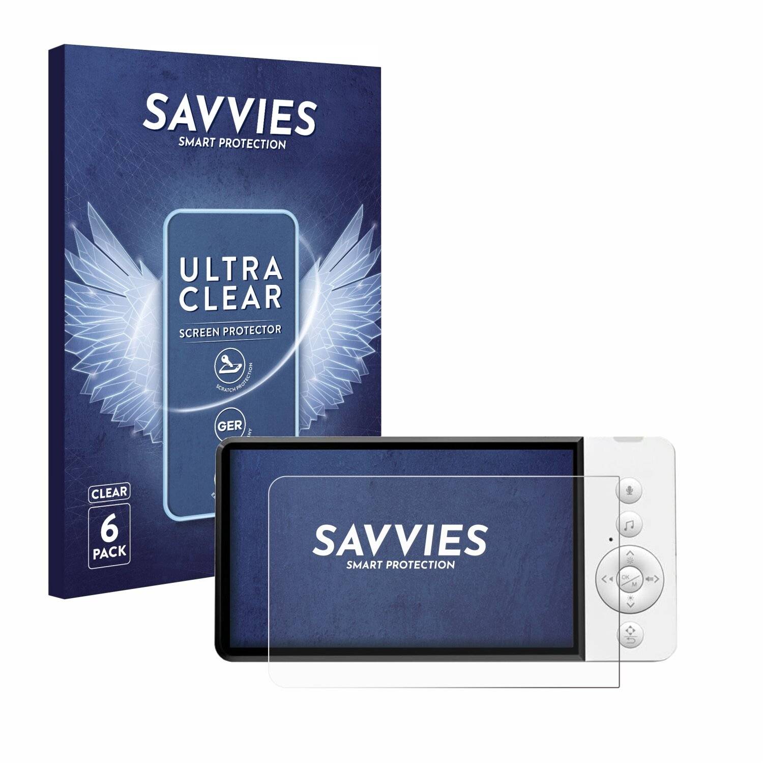 6x Savvies Displayschutz-Folie für GHB