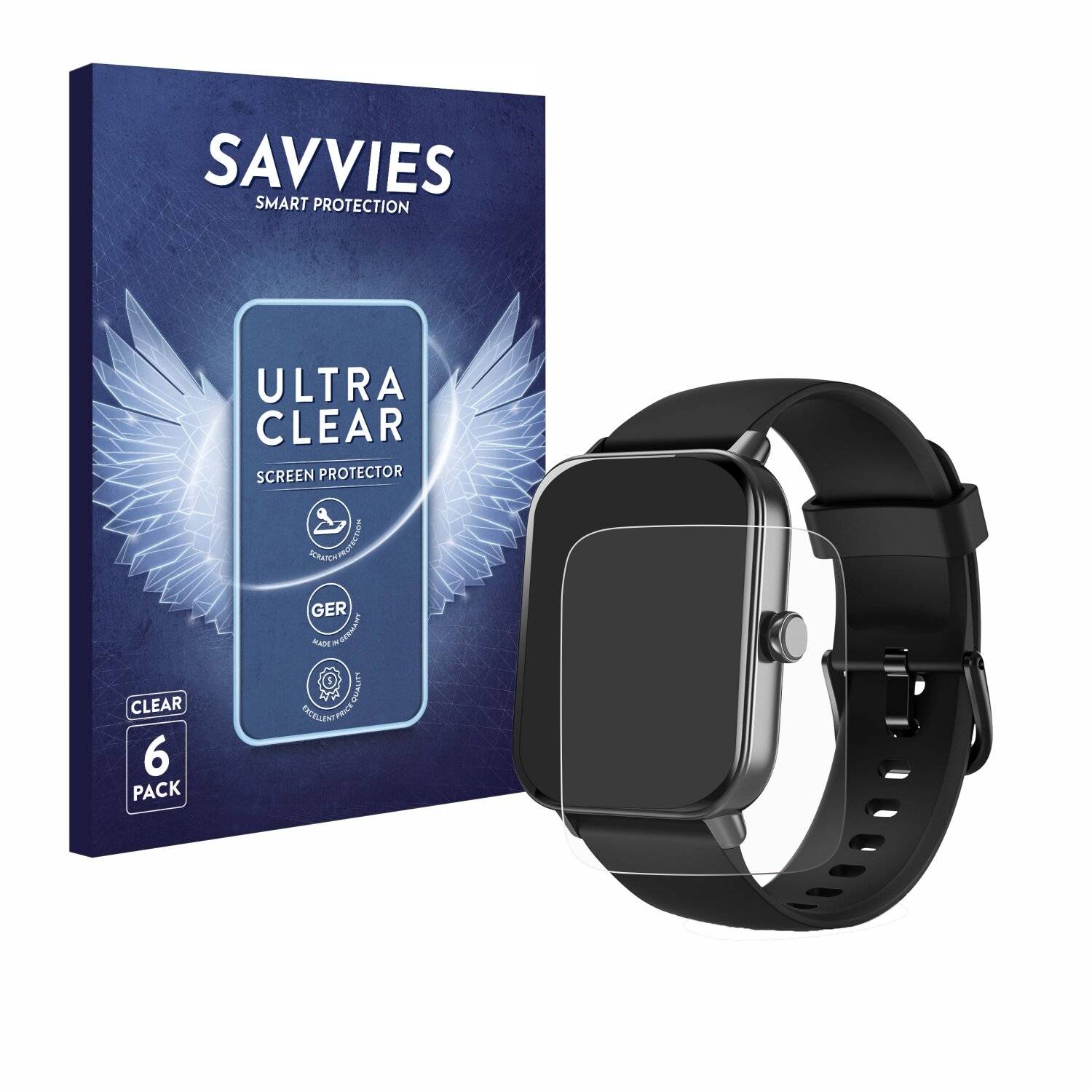 6x Savvies Displayschutz-Folie für Yoever IDW13