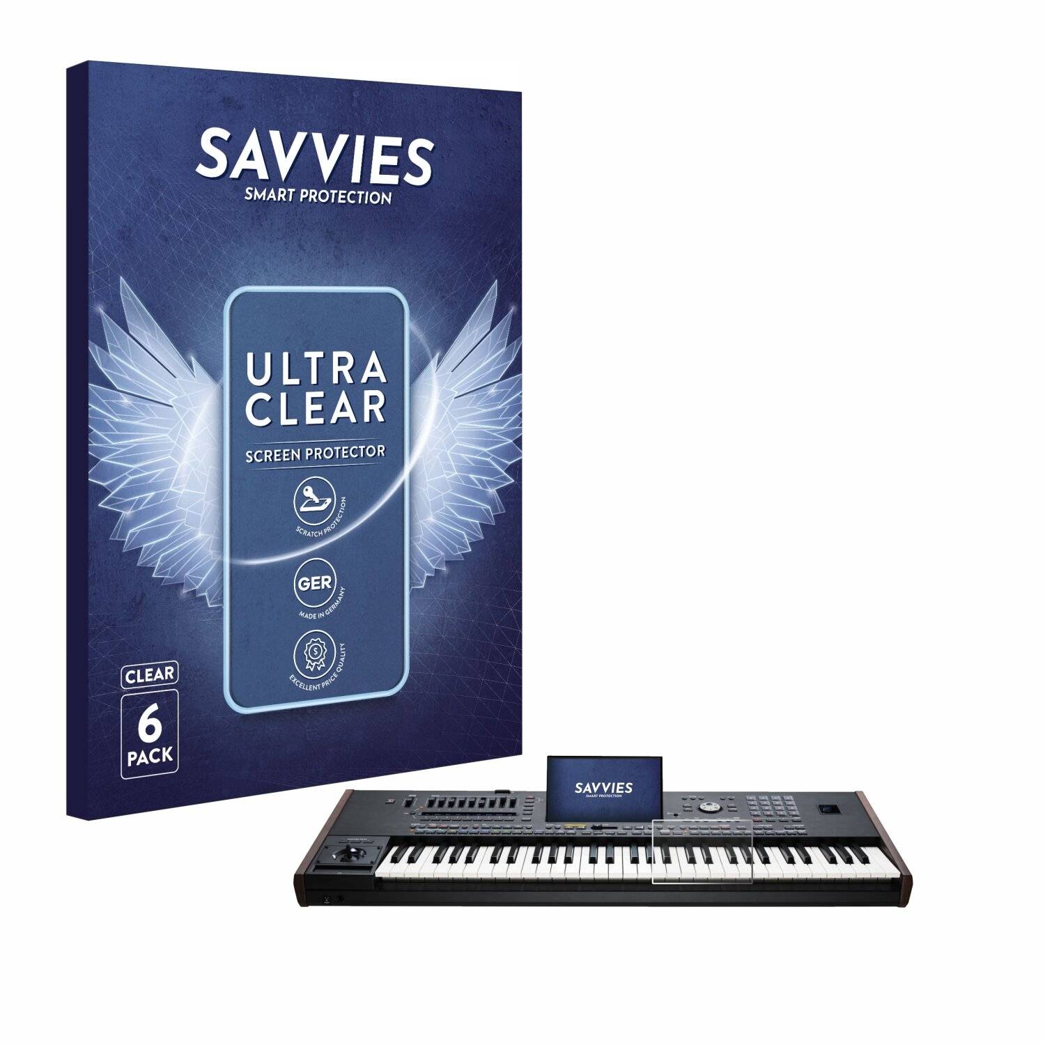 6x Savvies Displayschutz-Folie für KORG