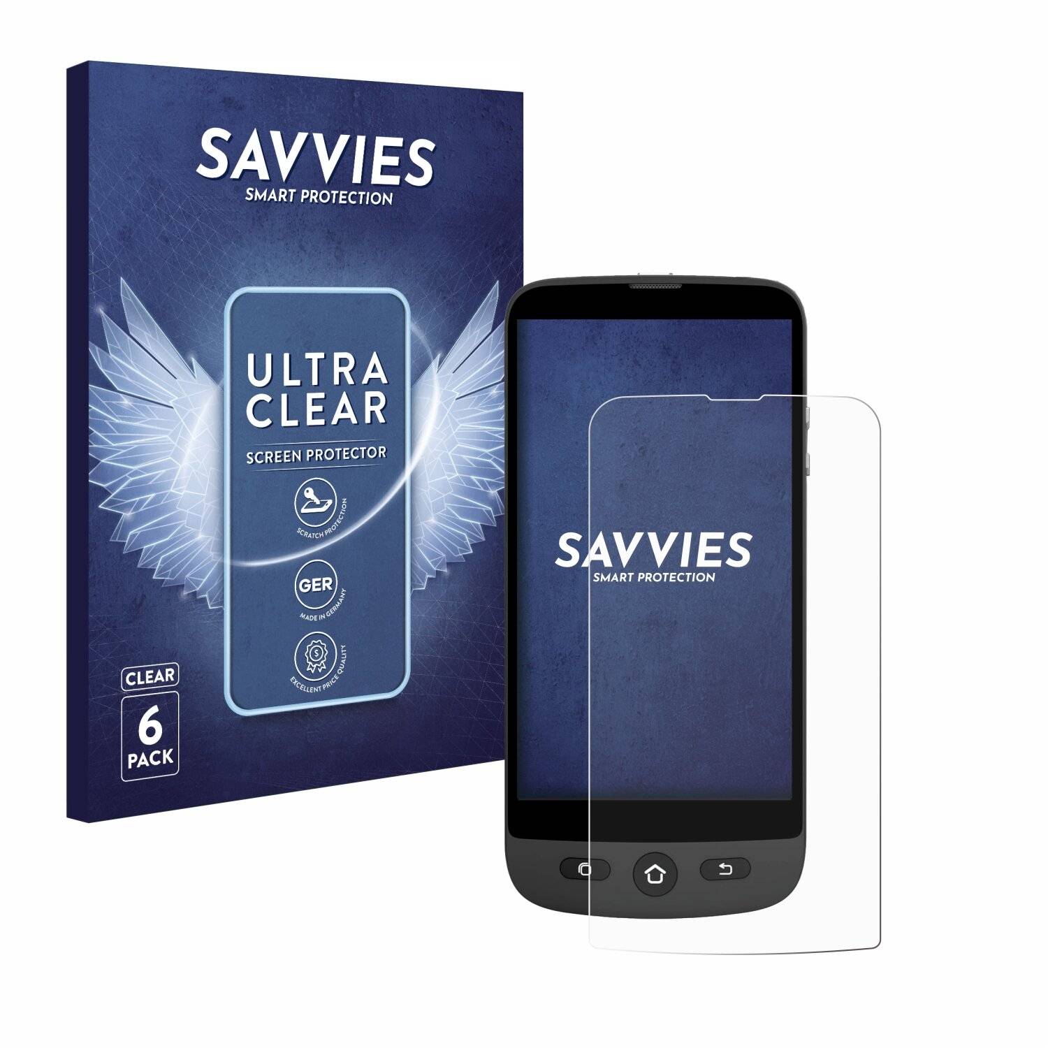 6x Savvies Displayschutz-Folie für Swissvoice