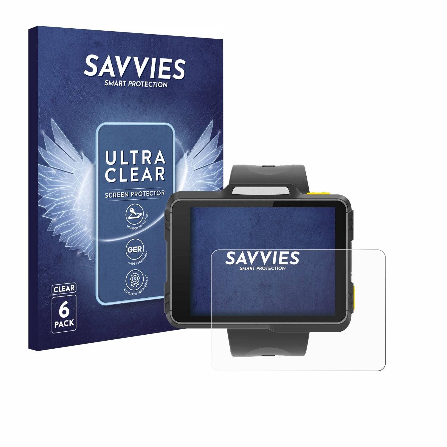 6x Savvies Displayschutz-Folie für Newland