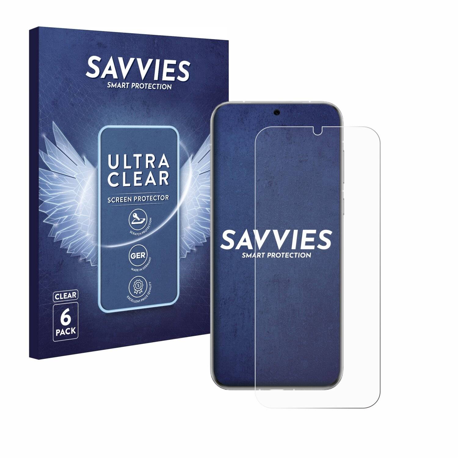 6x Savvies Displayschutz-Folie für Huawei Pura 70