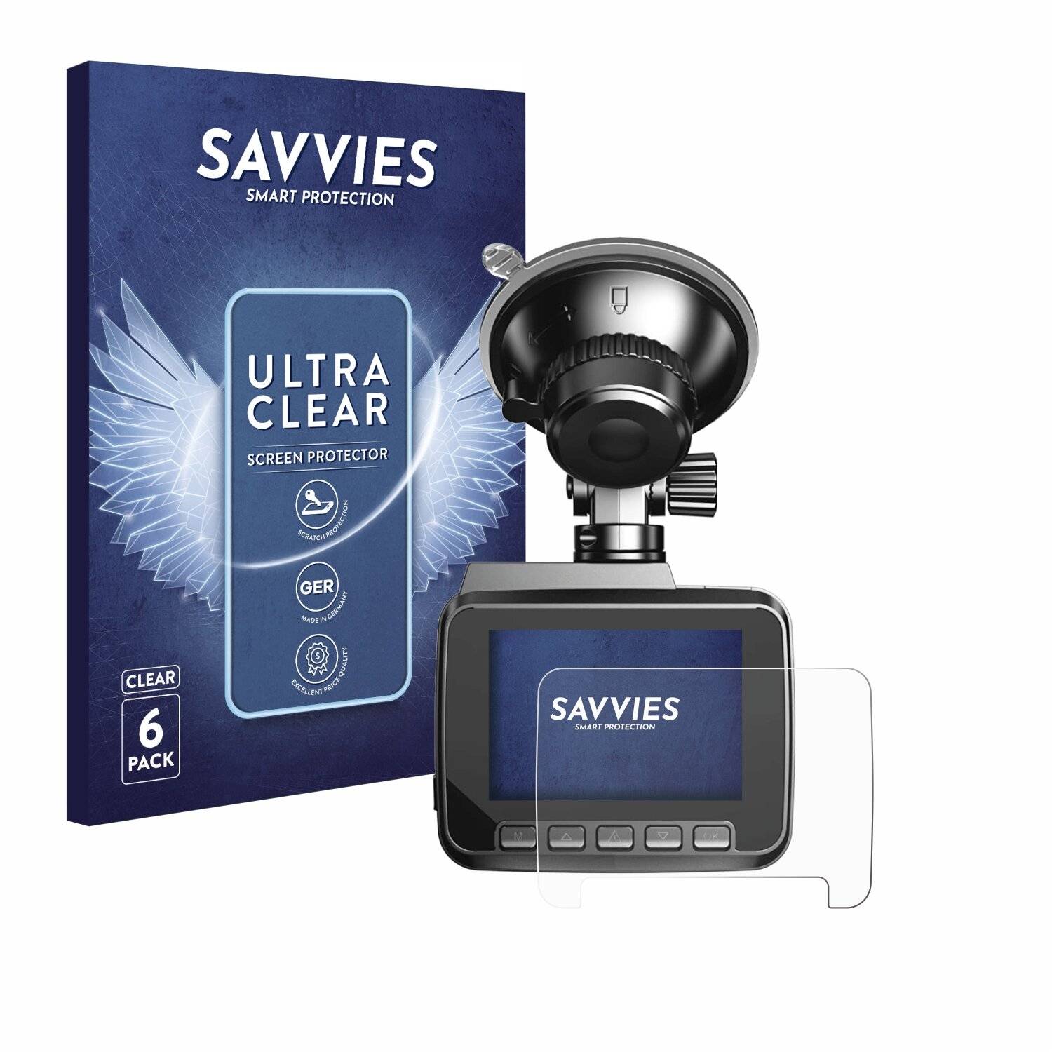 6x Savvies Displayschutz-Folie für Azdome