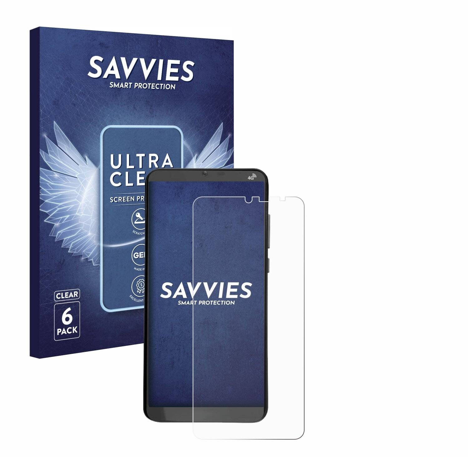 6x Savvies Displayschutz-Folie für Brondi Amico