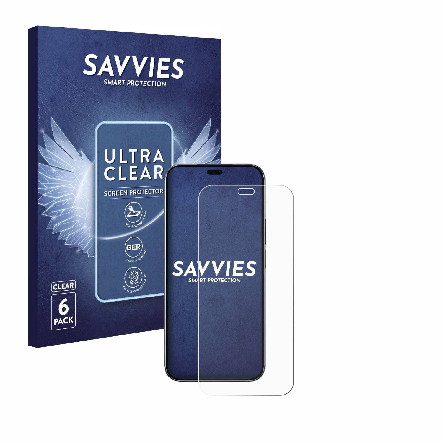6x Savvies Displayschutz-Folie für Honor 200