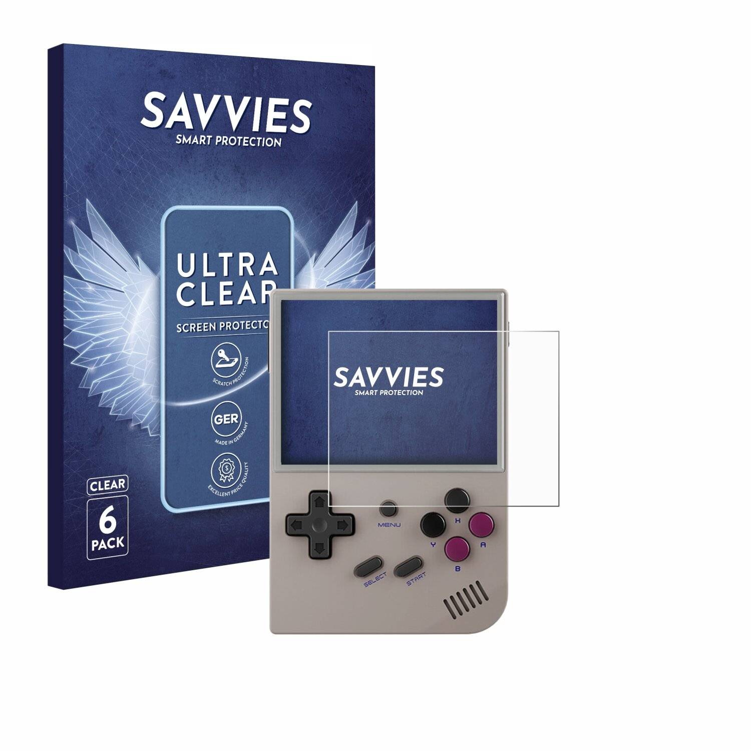 6x Savvies Displayschutz-Folie für Anbernic RG35XX