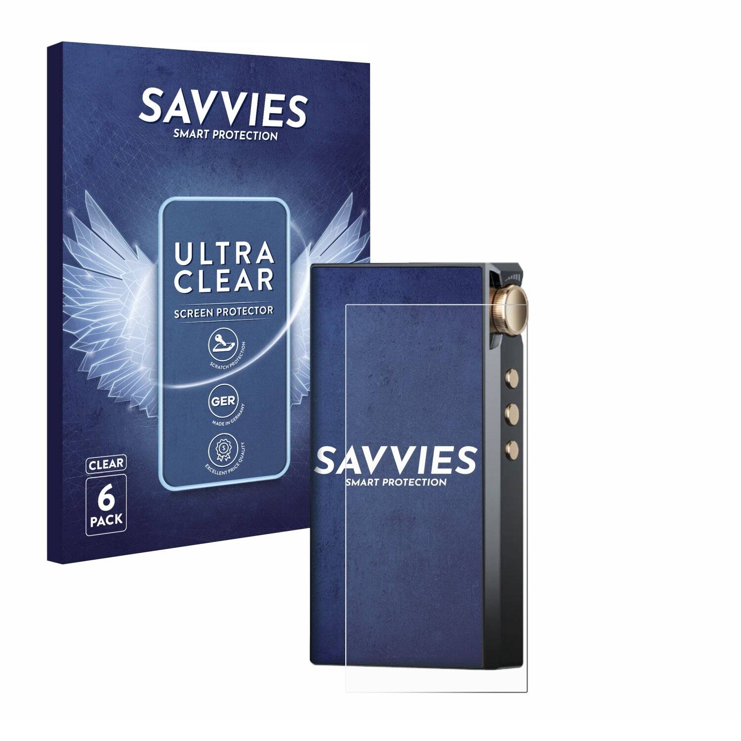 6x Savvies Displayschutz-Folie für Cayin