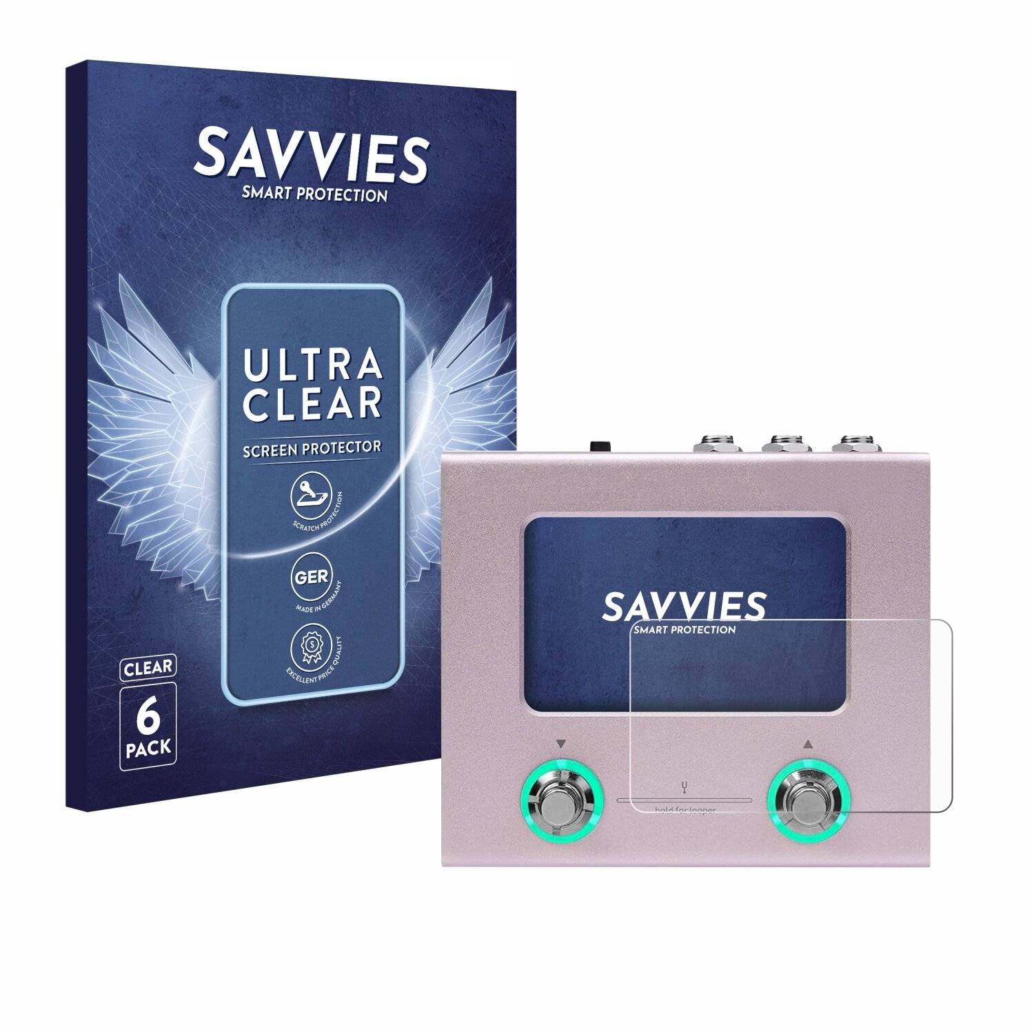 6x Savvies Displayschutz-Folie für Hotone Ampero