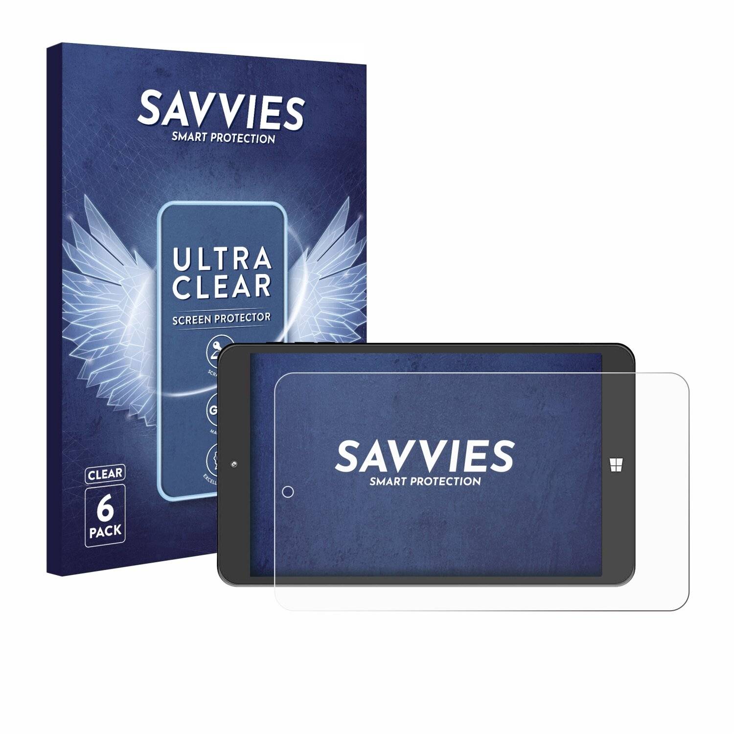 6x Savvies Displayschutz-Folie für SZTPS Tablet