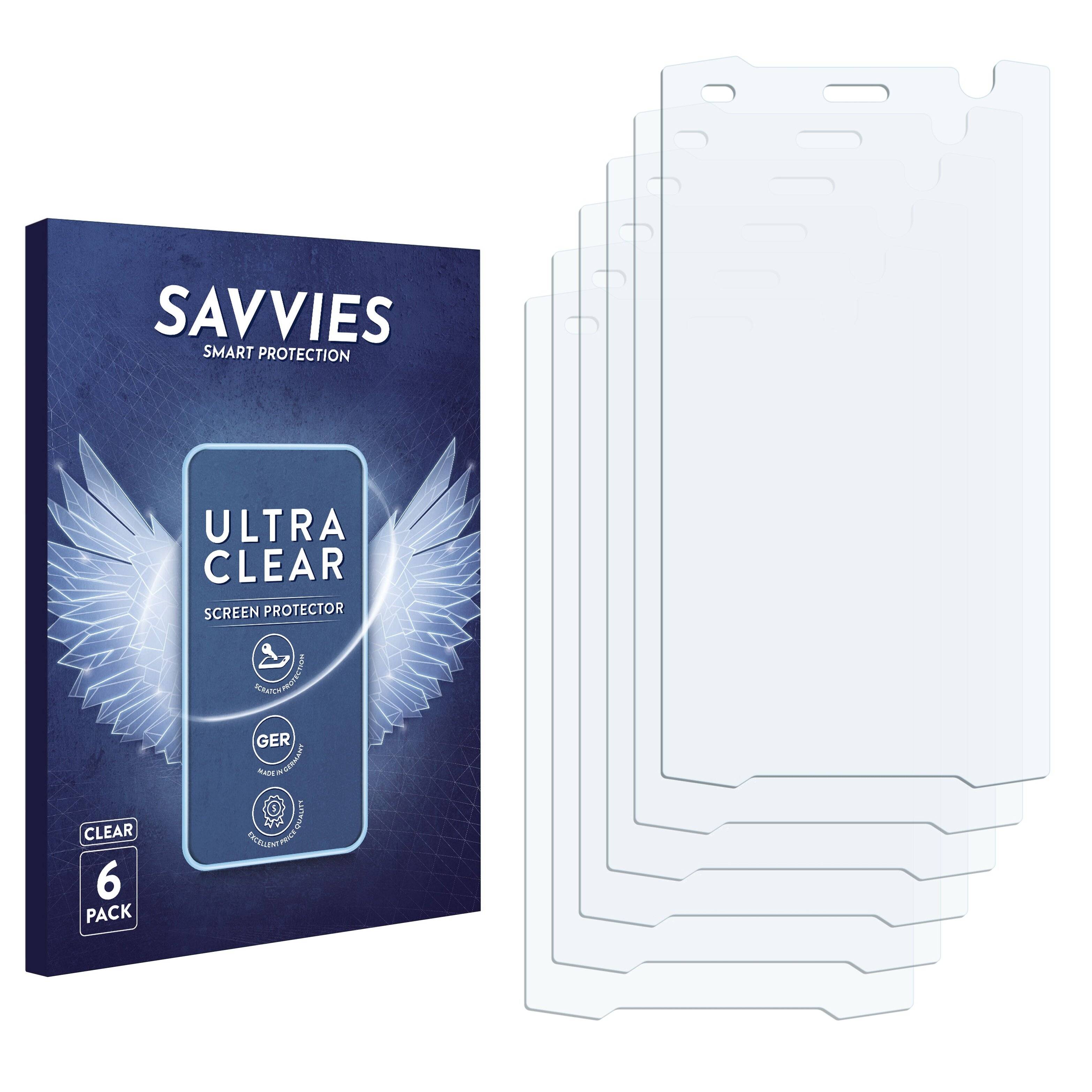 6x Savvies Displayschutz-Folie für Almas Industries SafeTouch