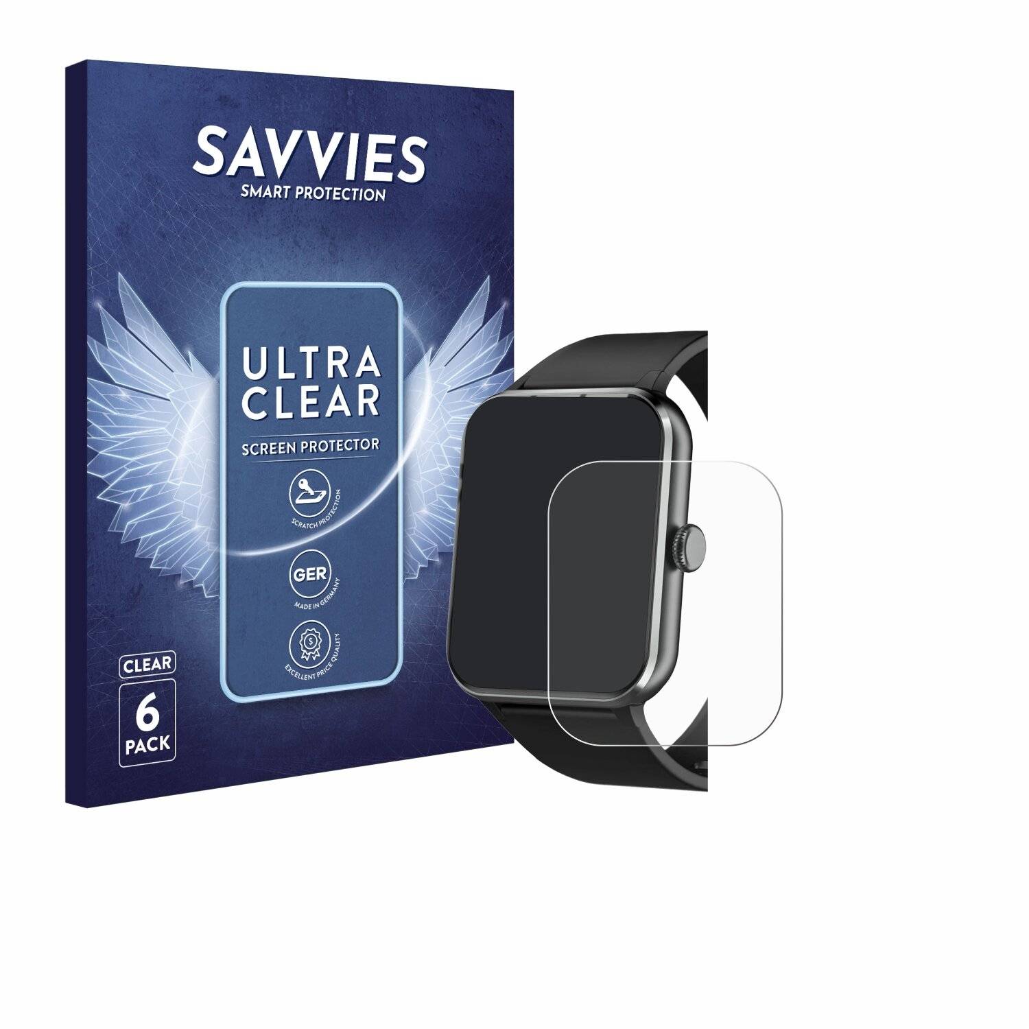 6x Savvies Displayschutz-Folie für Baolubao R50