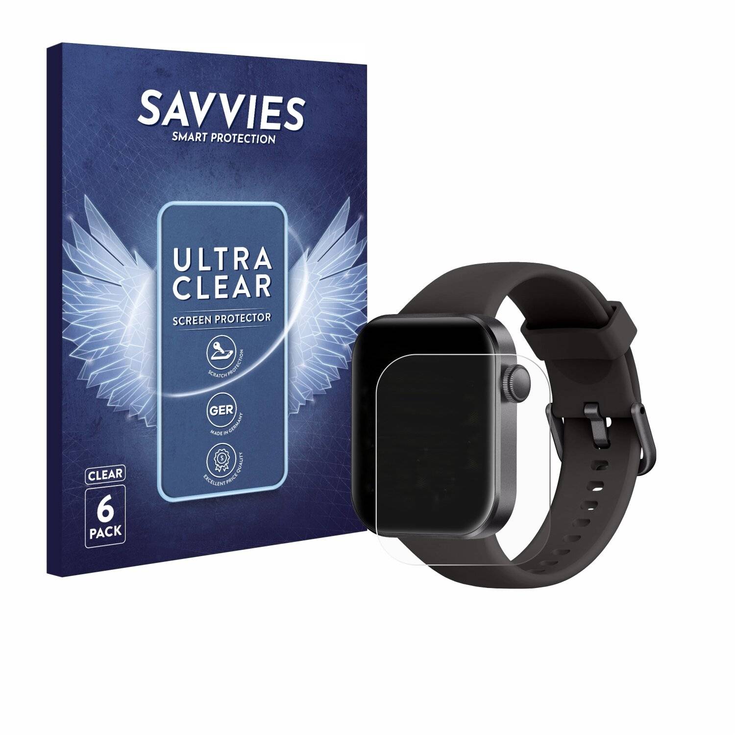 6x Savvies Displayschutz-Folie für DDXCAW P2