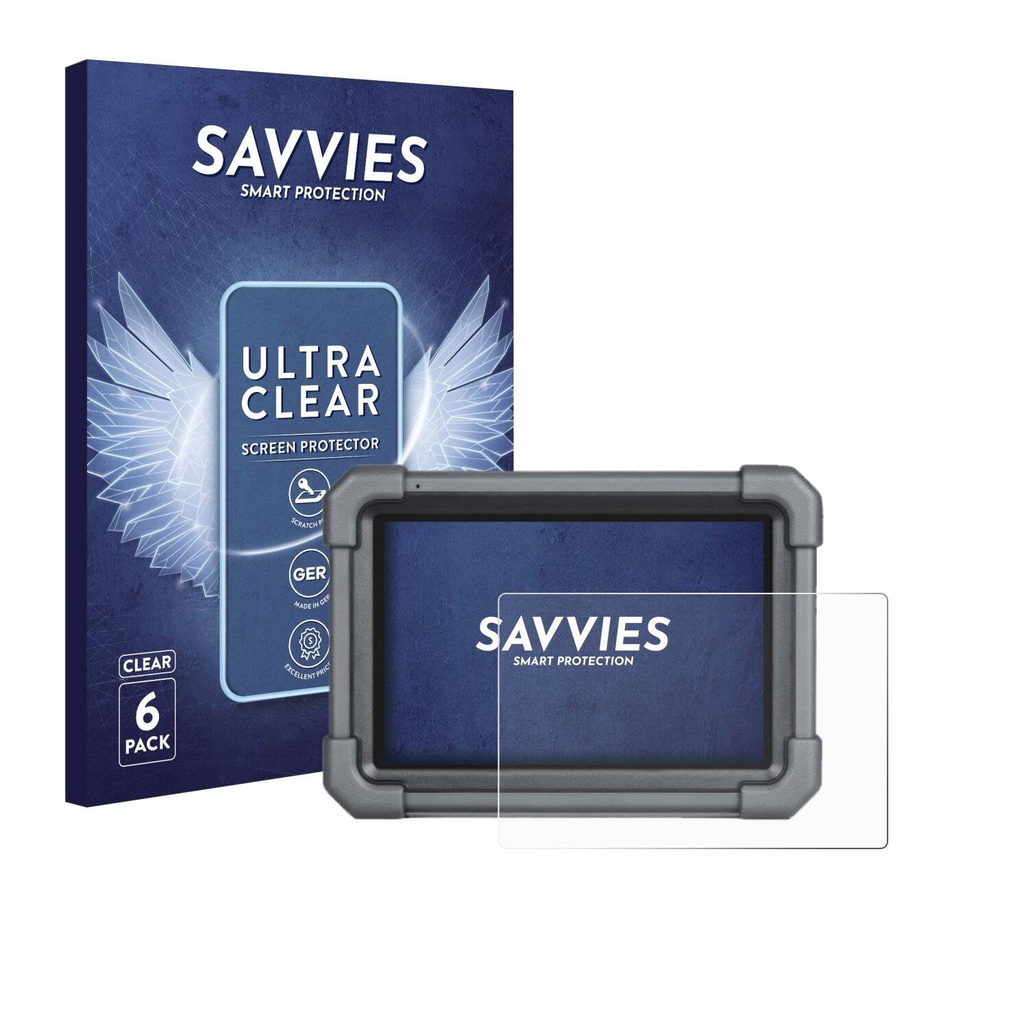 6x Savvies Displayschutz-Folie für Launch immo plus pro