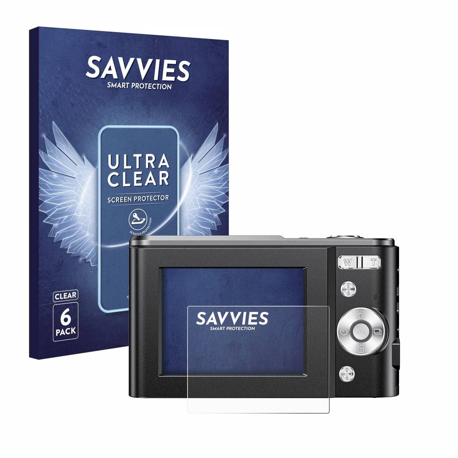 6x Savvies Displayschutz-Folie für Ixnaiqy