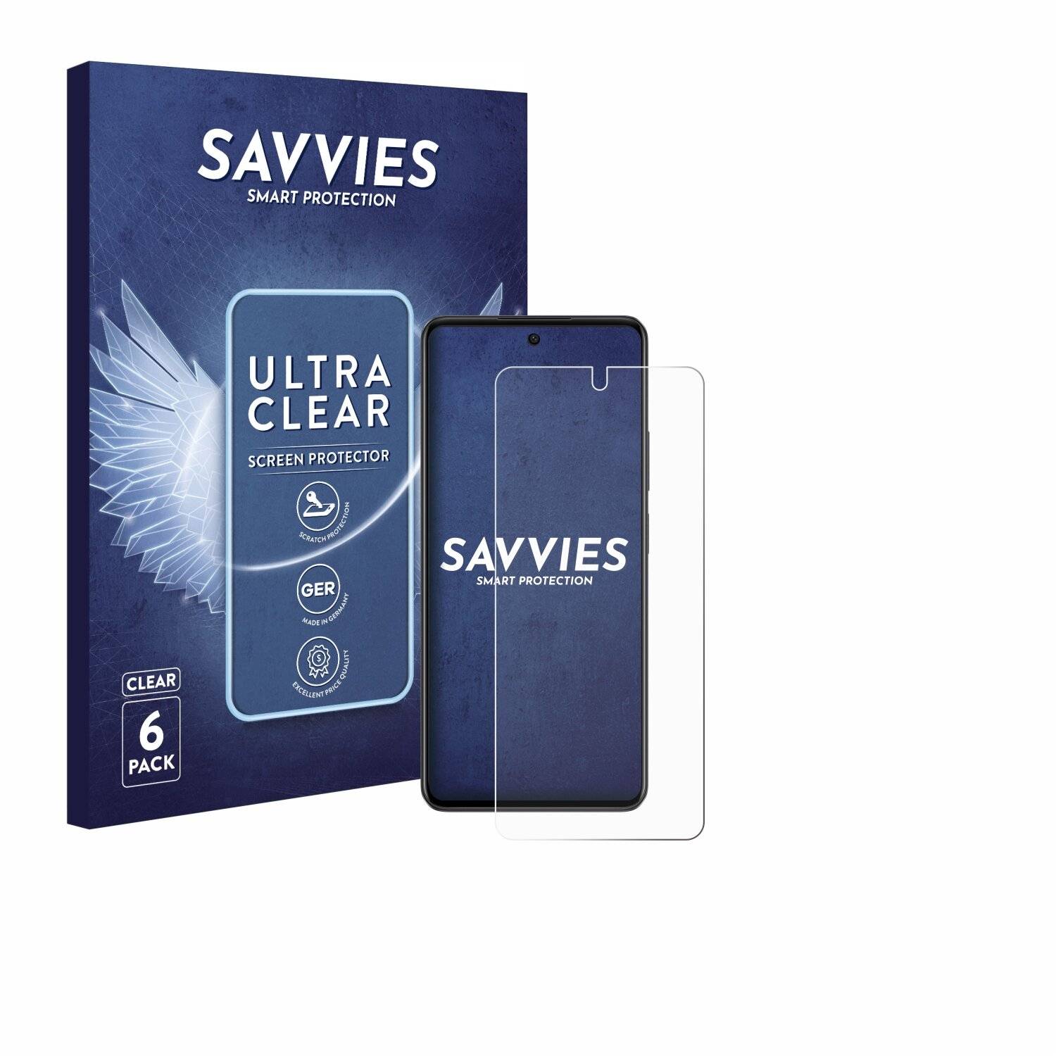 6x Savvies Displayschutz-Folie für Oppo A79