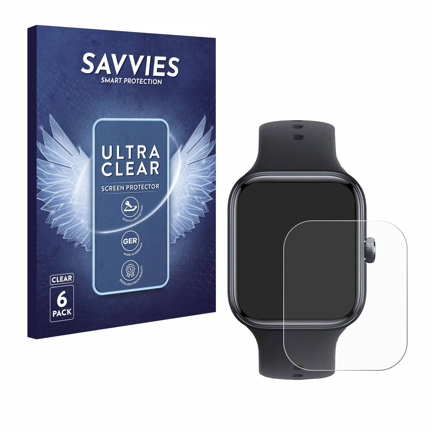 6x Savvies Displayschutz-Folie für Vivo Watch GT