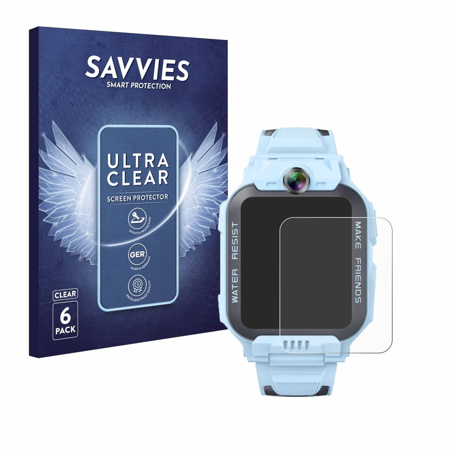 6x Savvies Displayschutz-Folie für Imoo Watch Phone