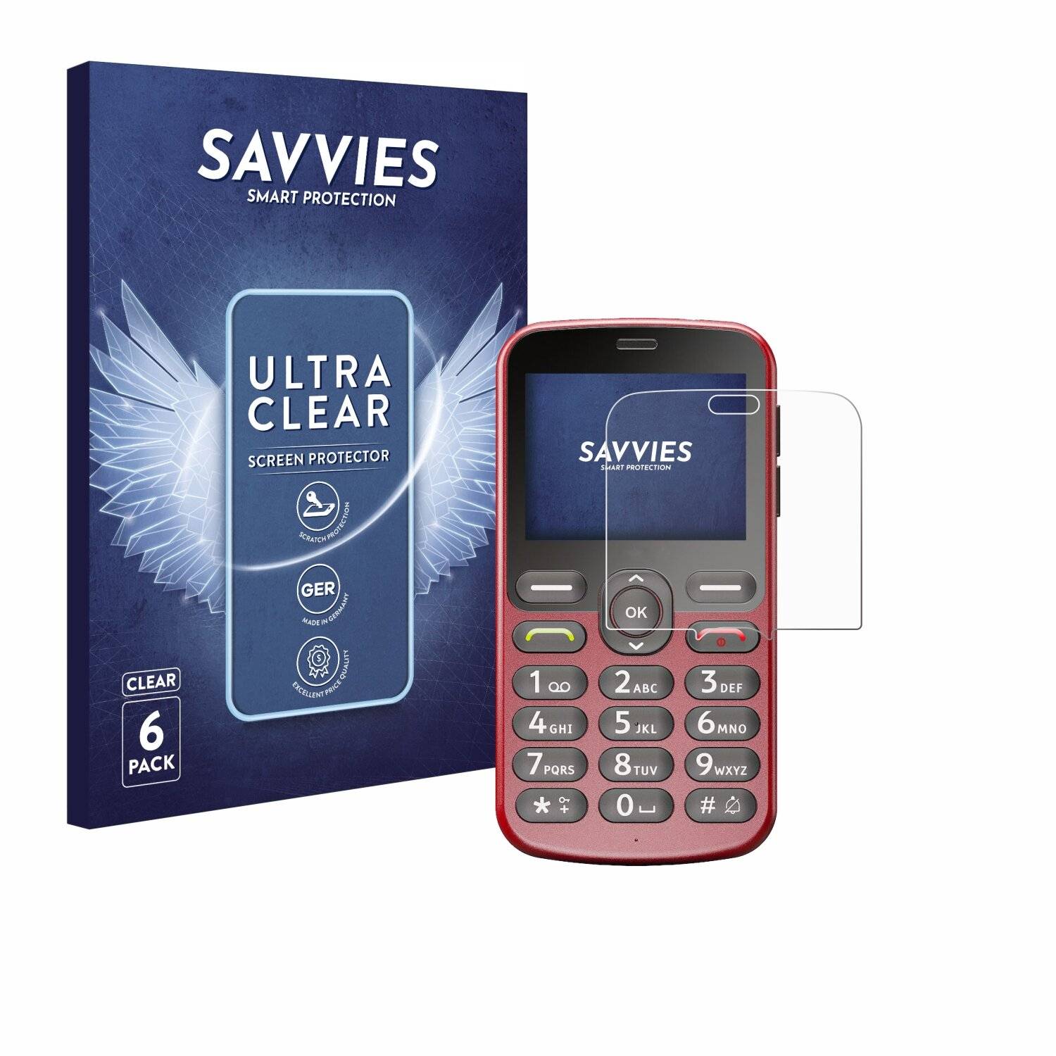6x Savvies Displayschutz-Folie für Doro