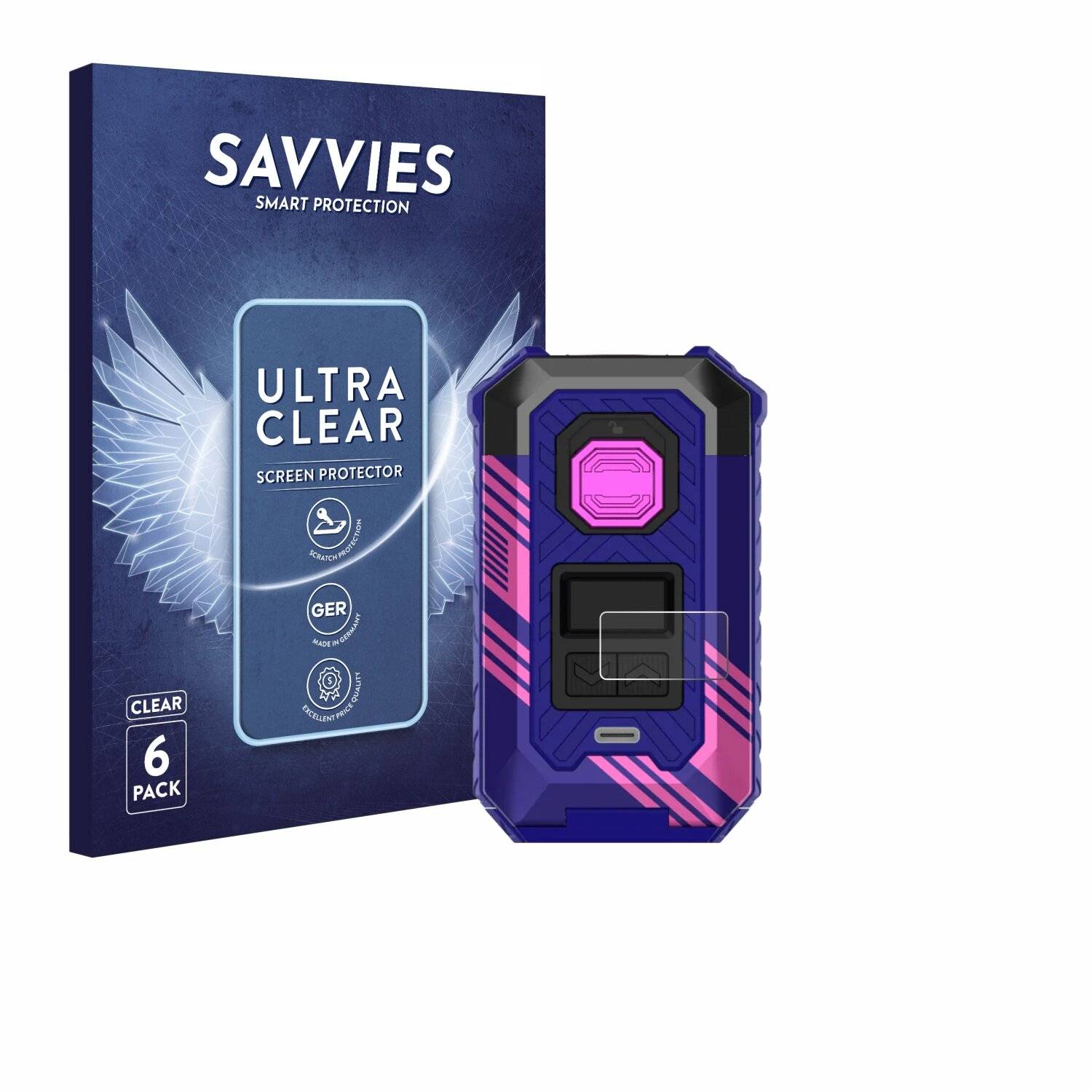 6x Savvies Displayschutz-Folie für Vaporesso Armour