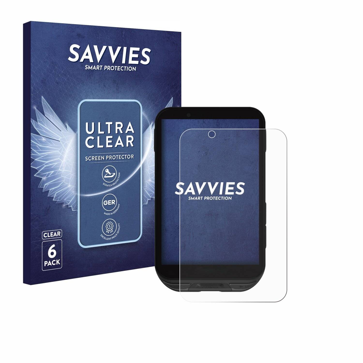 6x Savvies Displayschutz-Folie für igpsport