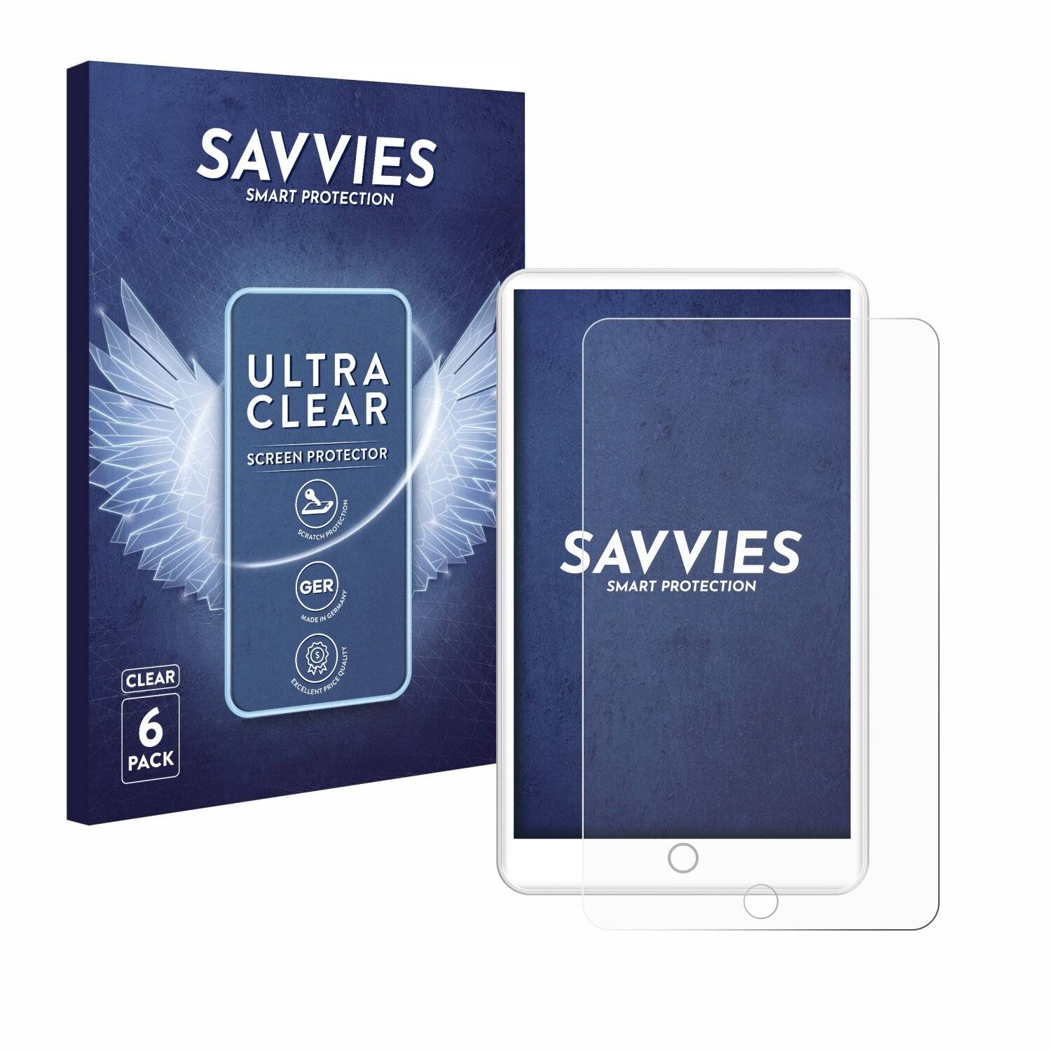6x Savvies Displayschutz-Folie für Mechen