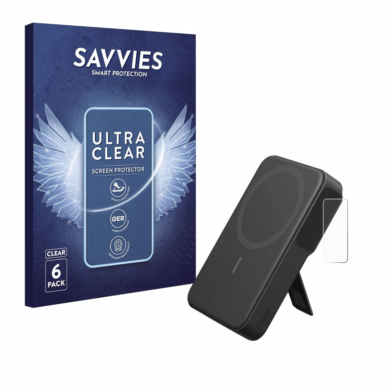 6x Savvies Displayschutz-Folie für Anker