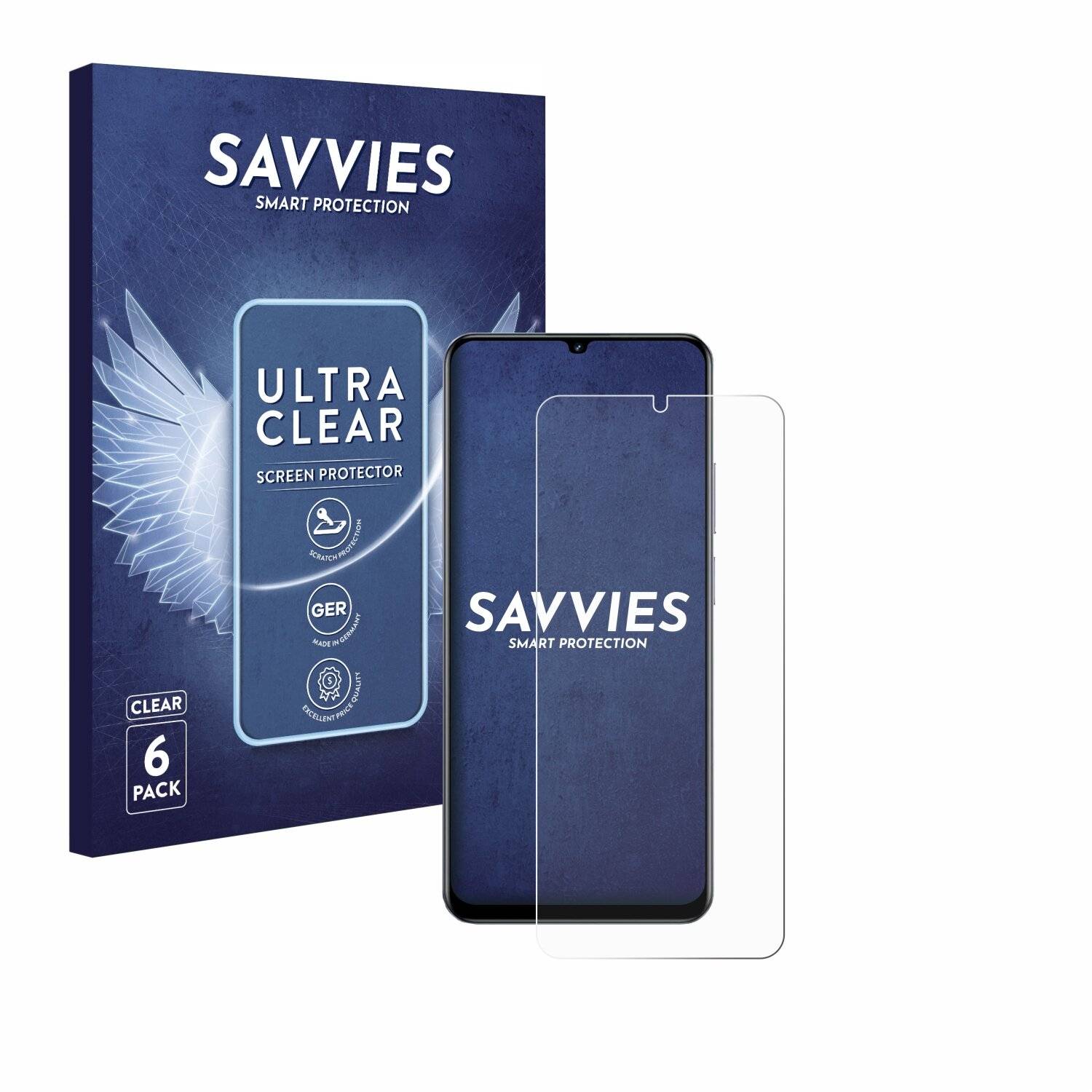 6x Savvies Displayschutz-Folie für realme