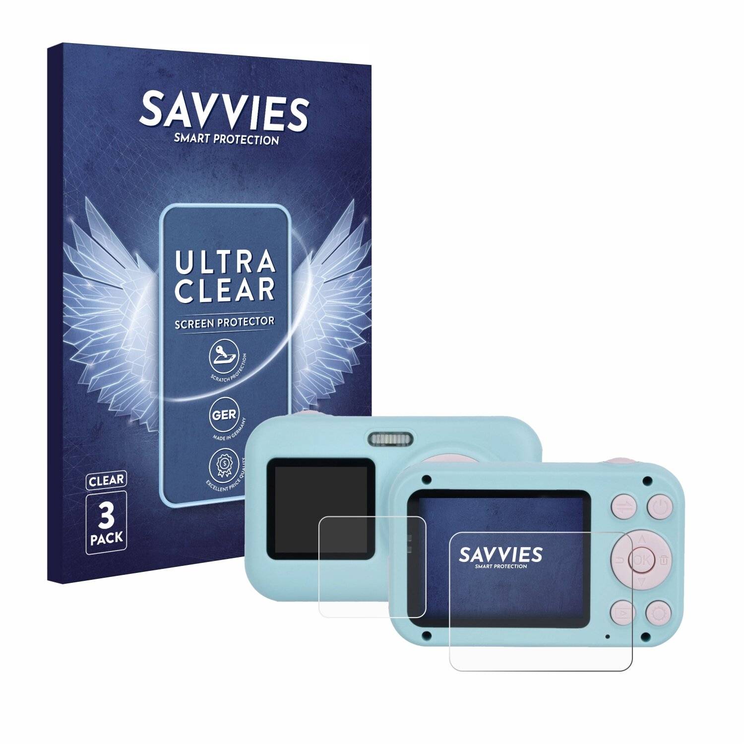 6x Savvies Displayschutz-Folie für Rollei Sportsline