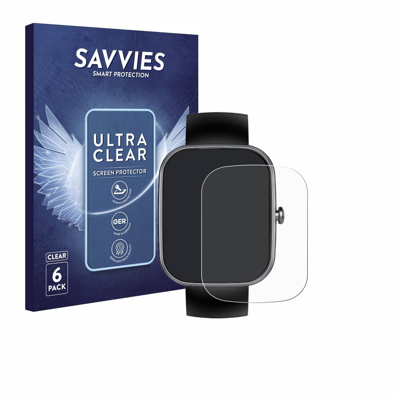 6x Savvies Displayschutz-Folie für WeurGhy T70