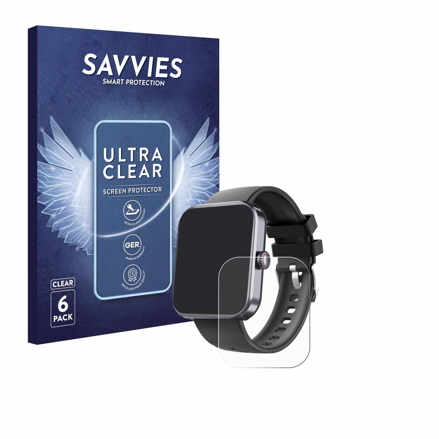 6x Savvies Displayschutz-Folie für Marsyu